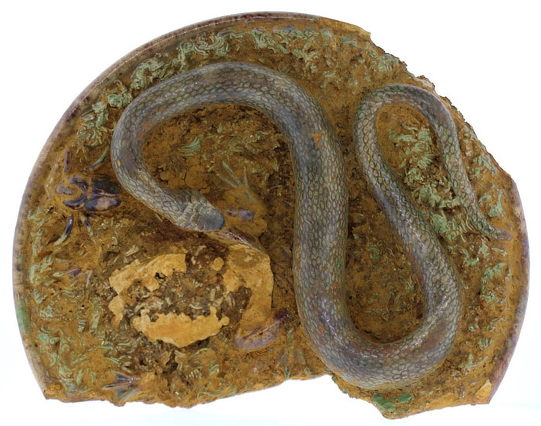 Portuguese Trompe L'oeil Ceramic Dish recovered from the shipwreck of the Royal Mail Steamer 'Douro' - 2