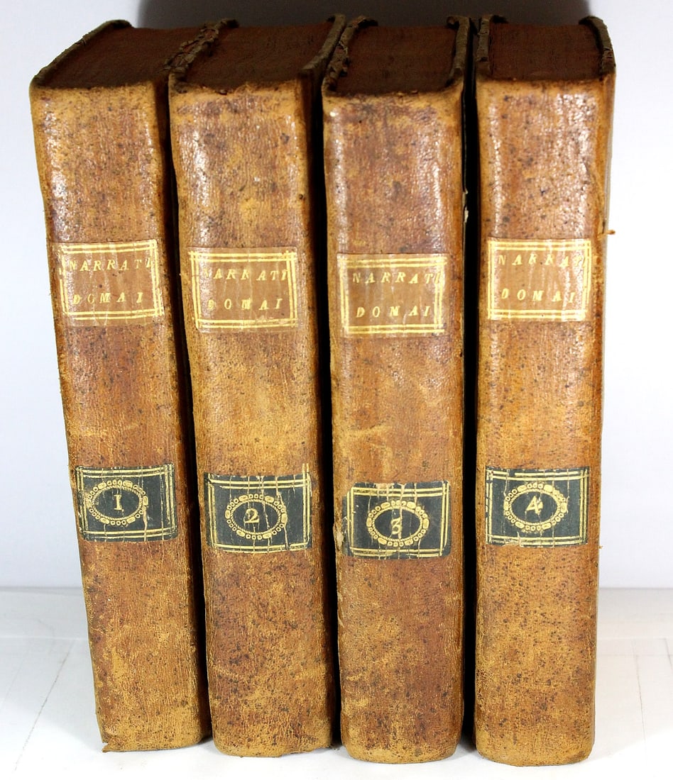 Guillaume Baston 'Narrations D'omai', First French Edition,1790 (4 Volumes) (1 of 3)