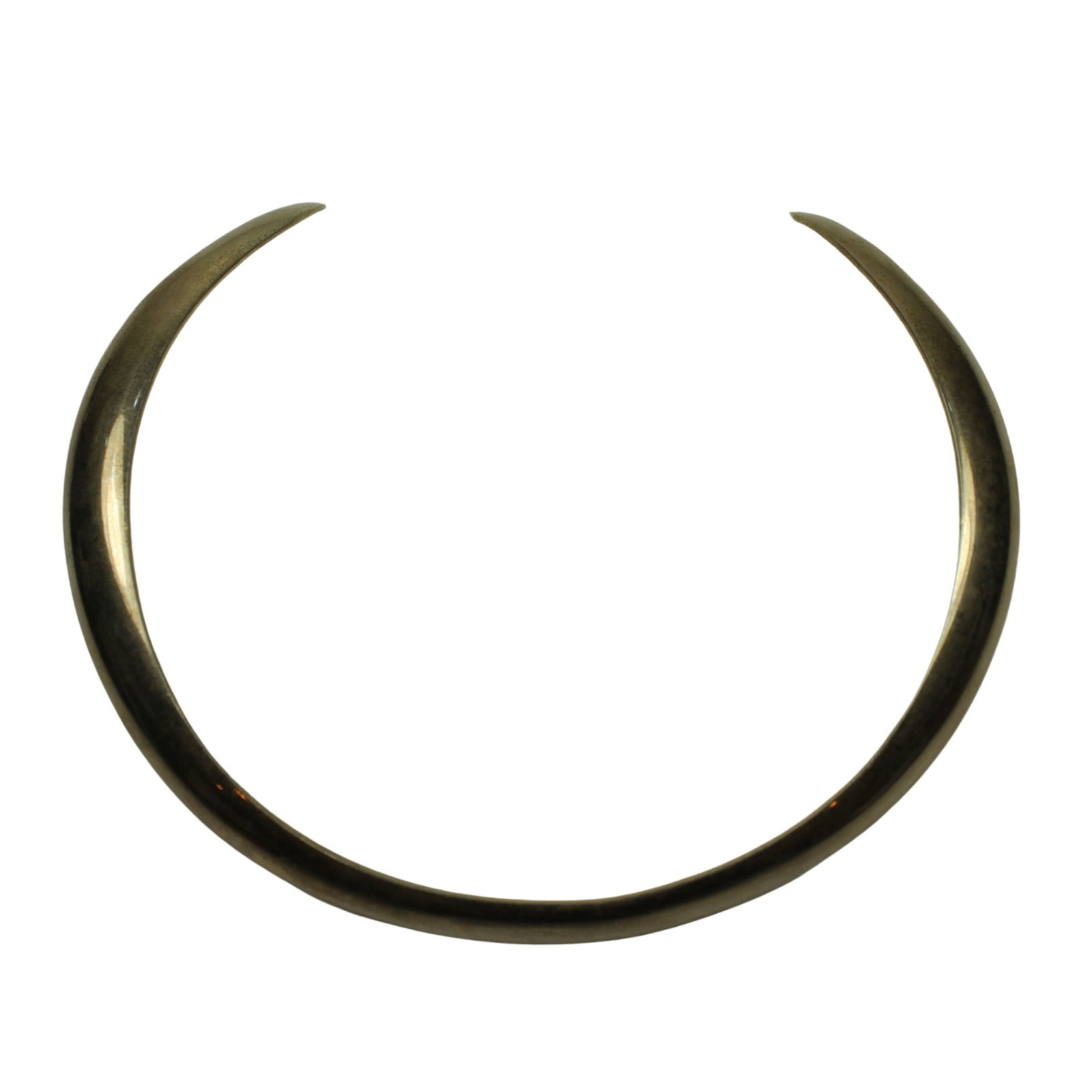 Iconic 1970's Danish Sterling (925) Silver Collar Necklace by Andreas Mikkelsen: Marked "A.Mik Denmark " Size Spans 13.5cms Medium Jewelry