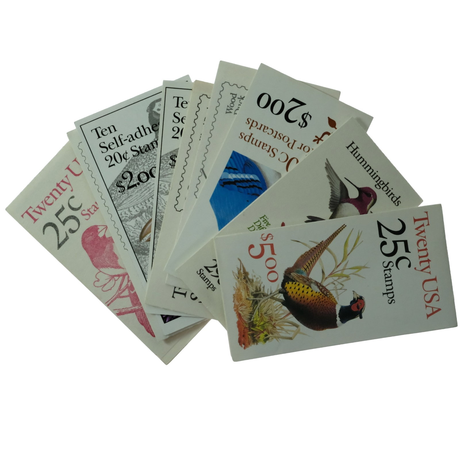USA Stamp Booklets (Bird Booklets) 9 Different, Mint (1 of 1)
