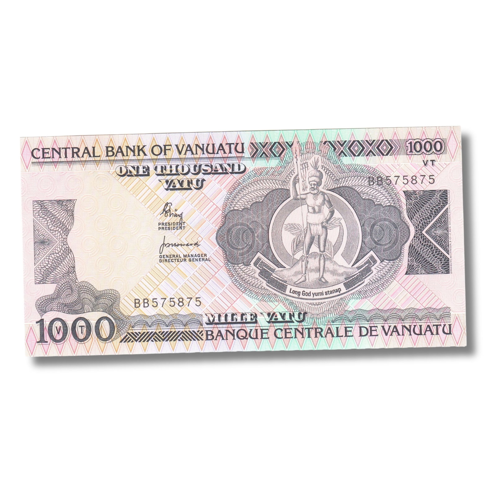 Vanuatu 1000 Vatu (1993), Uncirculated OPQ: Pick# 60 Condition O(riginal) P(aper) Q(uality) Medium Coins, Monies & Stamps