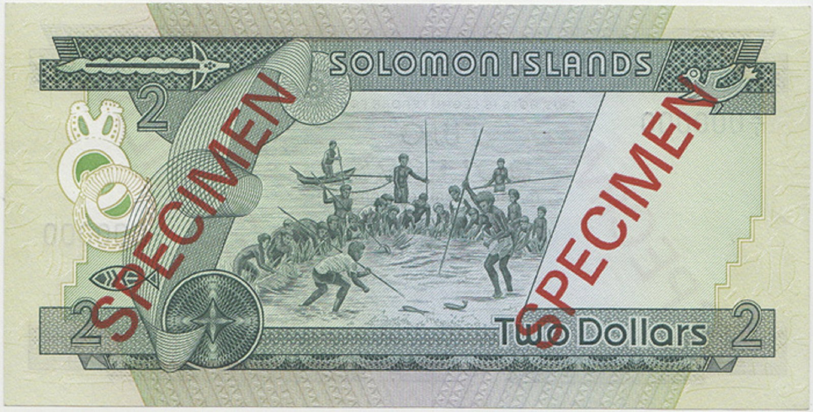 Solomon Islands (1977) $2 'Specimen', Uncirculated - 2