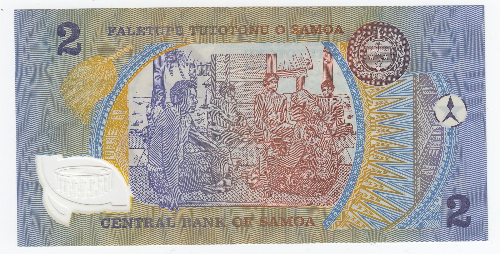 Samoa Polymer Commemorative 2 Tala (1990), Uncirculated - 2