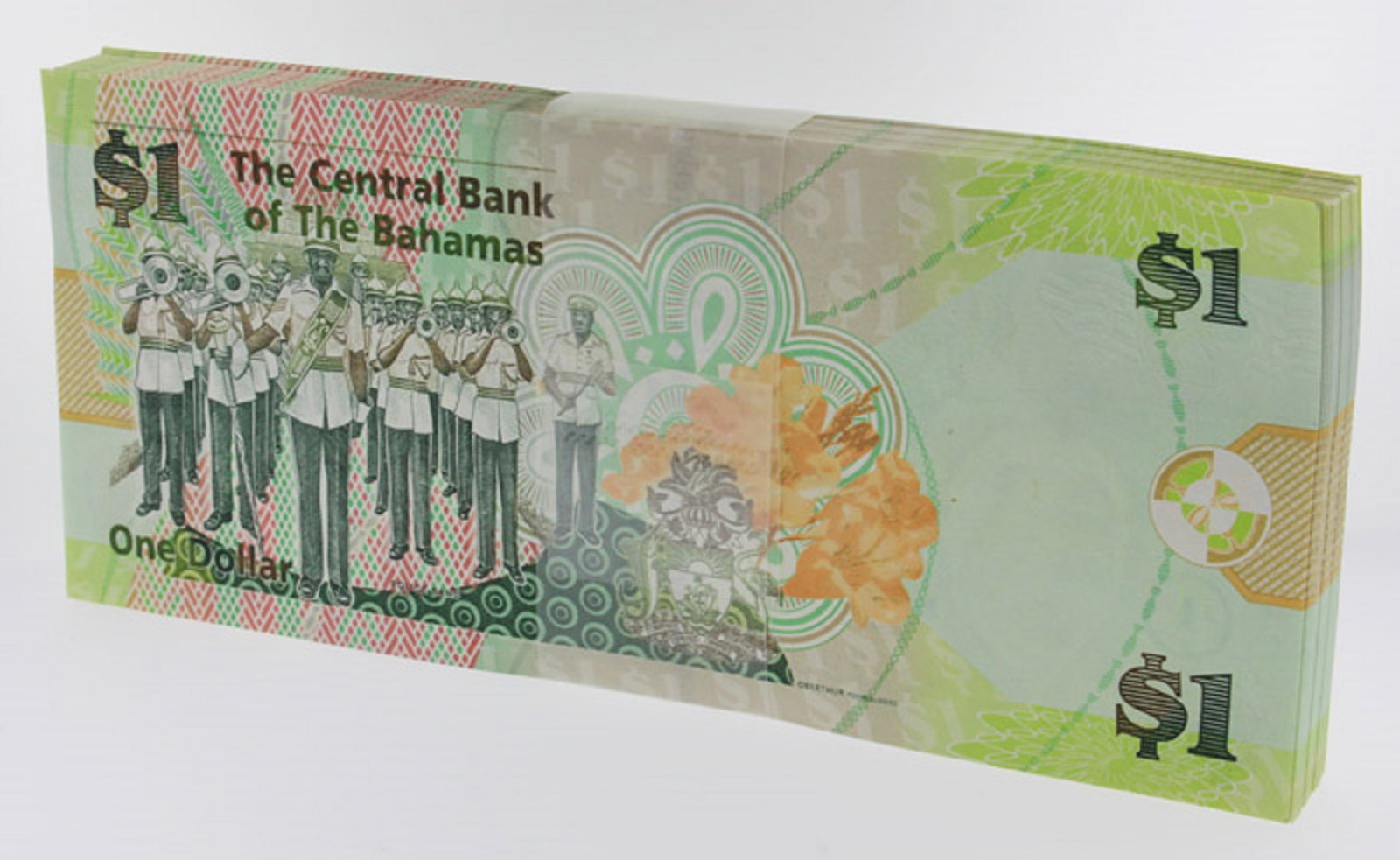 Bahamas 2008 Dollar Bundle, Uncirculated (100 notes) - 2