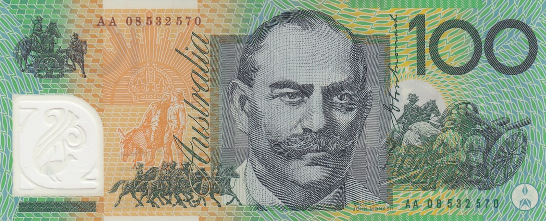 Australia 'Stevens - Henry' First Prefix $5, $10, $20, $50 & $100 (2008), Uncirculated - 3