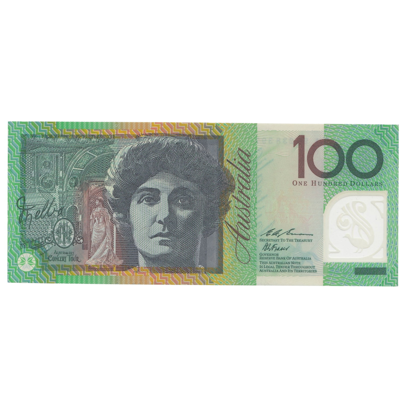 Australia 'Fraser - Evans' AA96 - First Prefix $100, about Uncirculated - 2