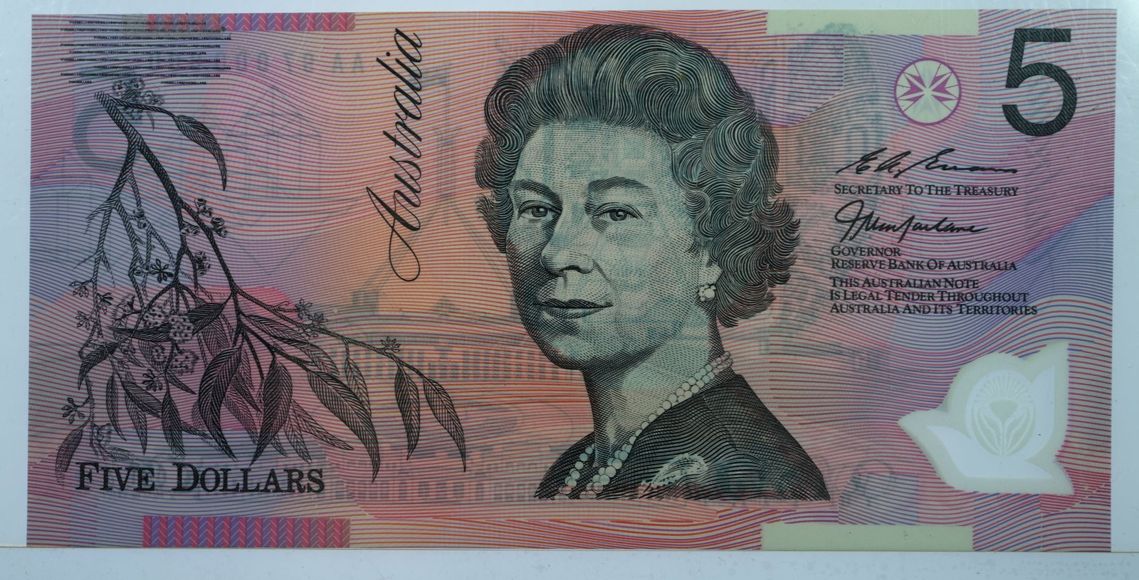 Australia AA00 000000 $5 (1992) & AA97 000000 (1997) Specimen Serial $5's, Uncirculated (2 notes) - 5
