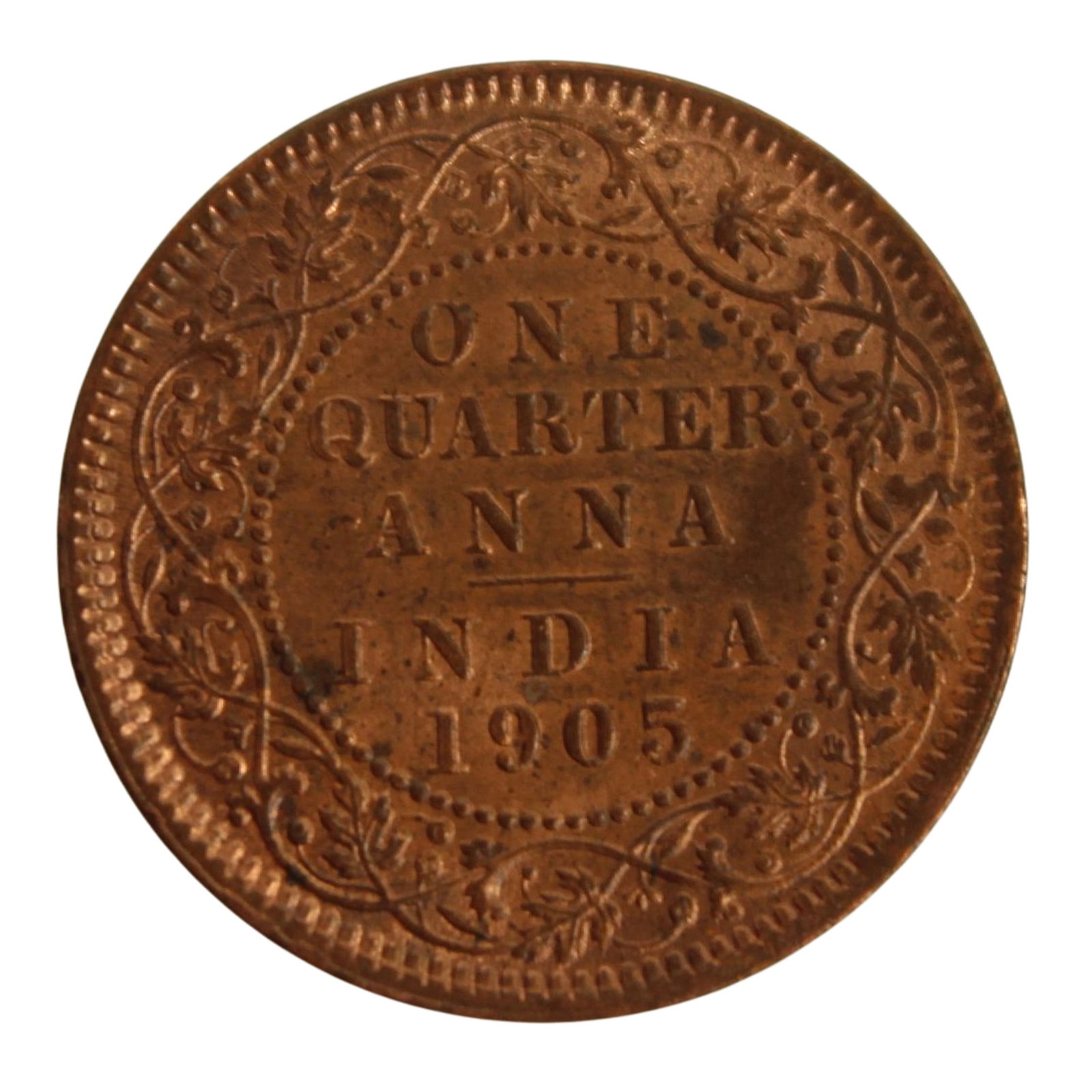 India (British) 1905 Bronze 1/4 Anna, Choice Uncirculated: Edward VII Medium Coins, Monies & Stamps
