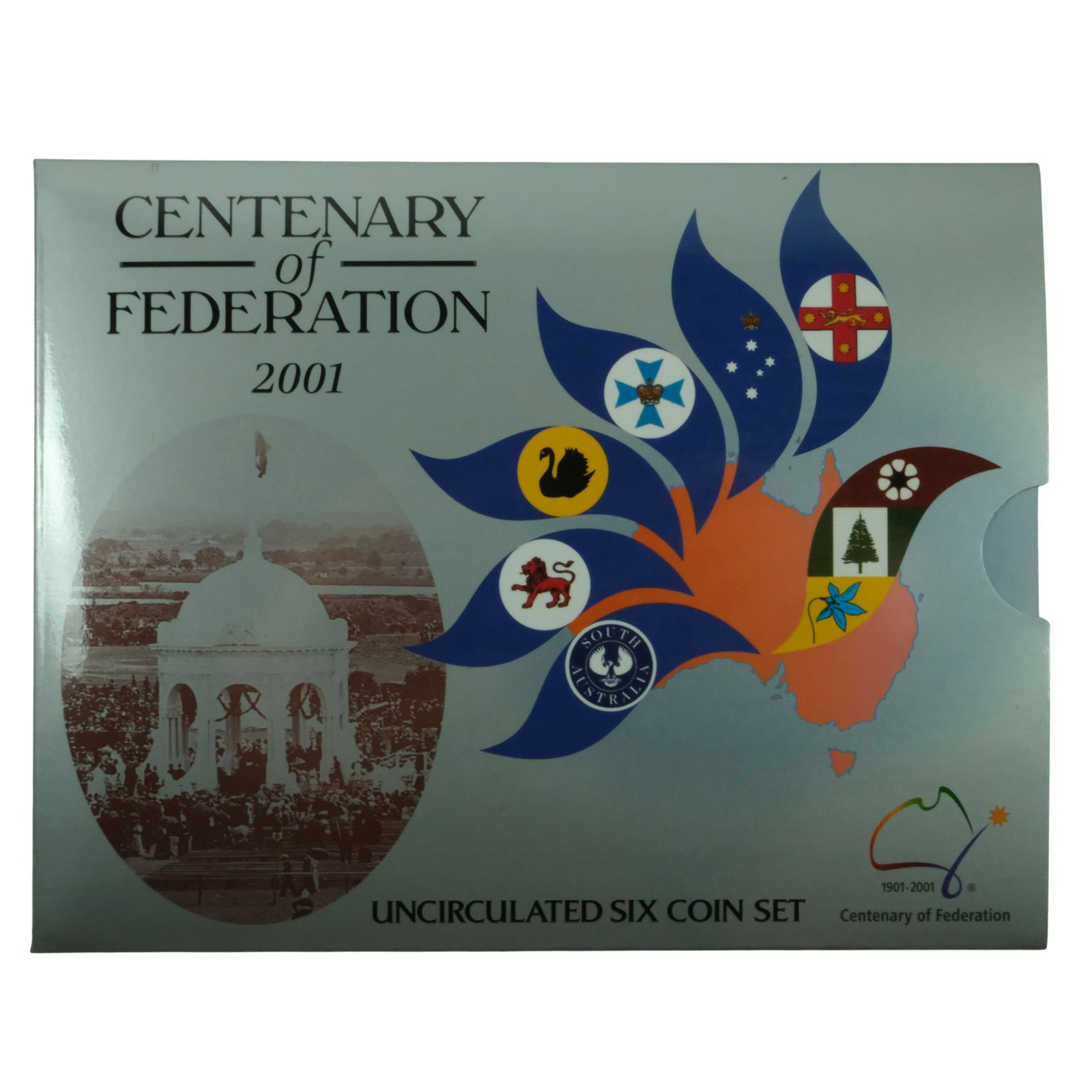 Australia 2001 'Federation' Mint Set, Uncirculated (6 Coins): . Medium Coins, Monies & Stamps Exhibited Coins, Australia & New Zealand