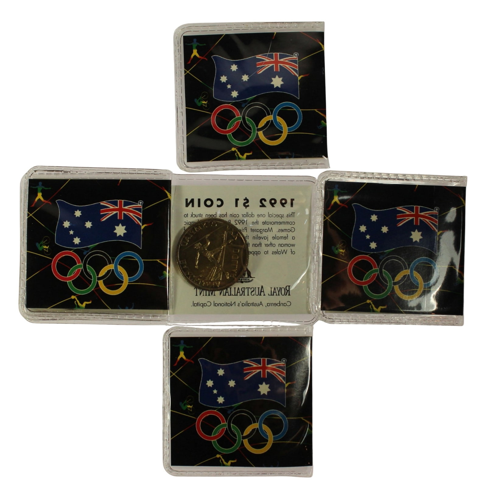 Australia 1992 'Barcelona Olympic' Dollars, Uncirculated (5 coins): Scarce Medium Coins, Monies & Stamps Exhibited Coins, Australia & New Zealand