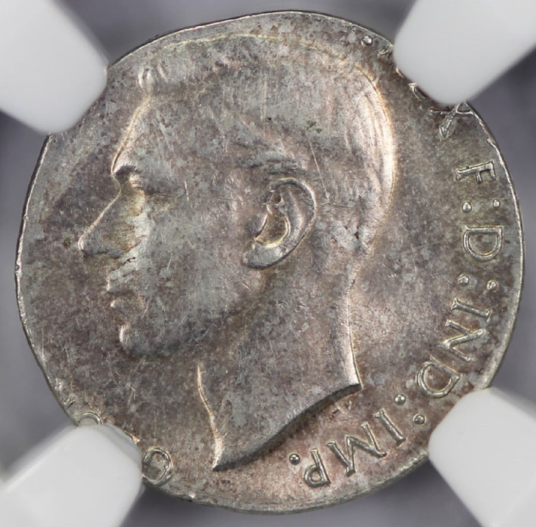 Australia 'Mint Error' 1944 S 6d struck on a 3d Planchet, NGC AU58 (looks better) - 3