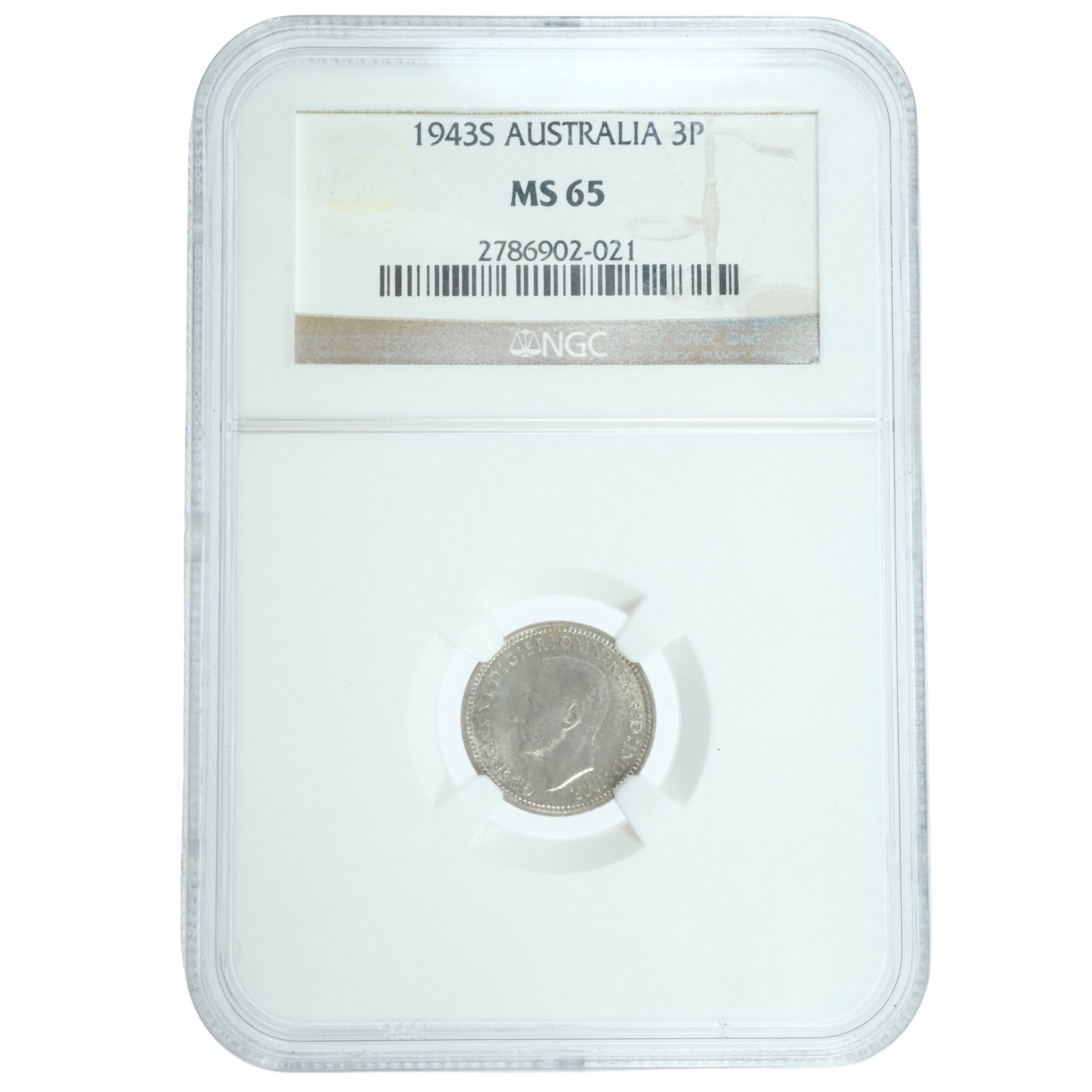 Australia 1943 S Threepence, NGC MS65: Scarce Condition Gem Medium Coins, Monies & Stamps Exhibited Coins, Australia & New Zealand