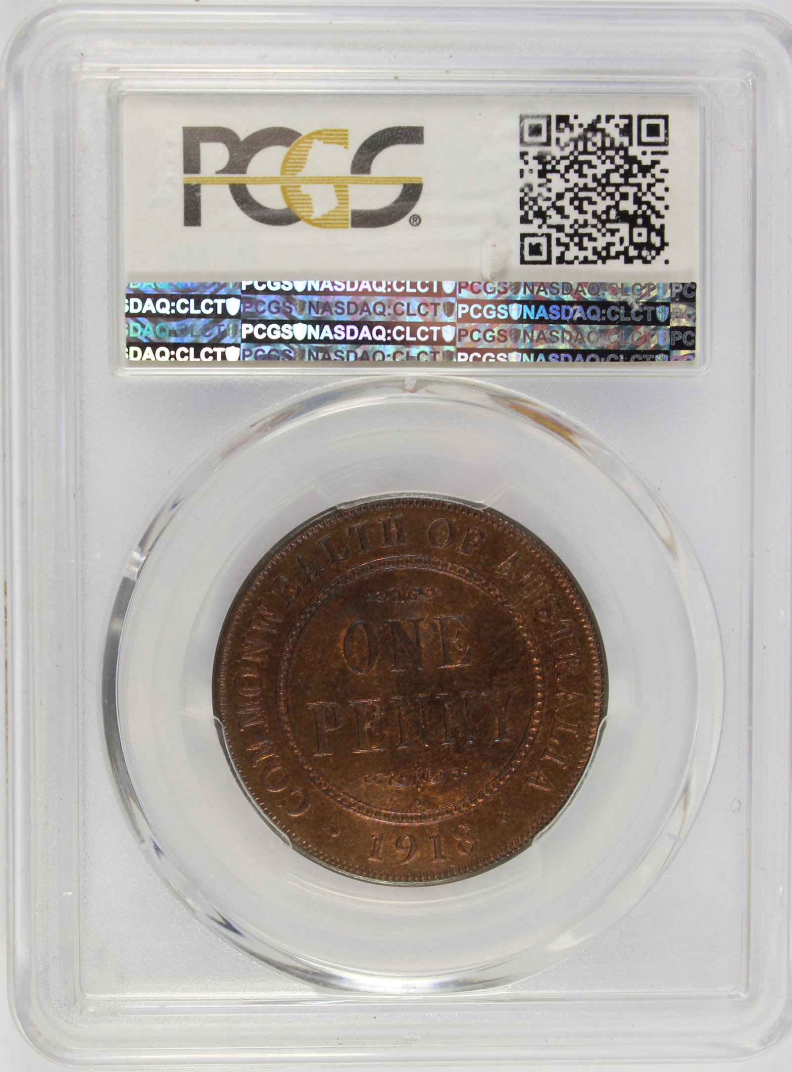 Australia 1918 I Penny, PCGS MS65 RB (Top of the Pops) - 4