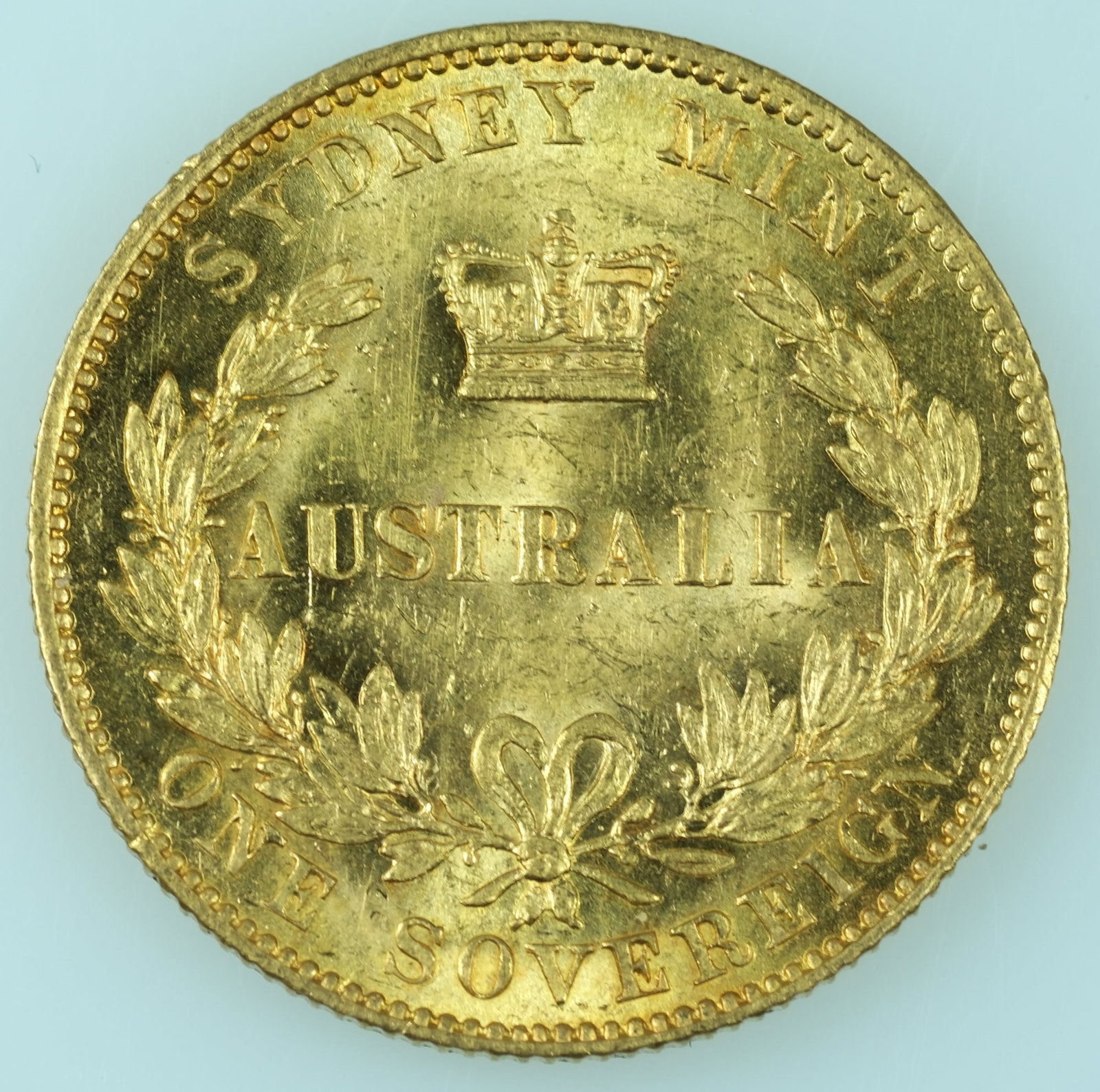 Australia 1870 Sydney Mint Sovereign, Lustrous & Virtually Uncirculated - 2