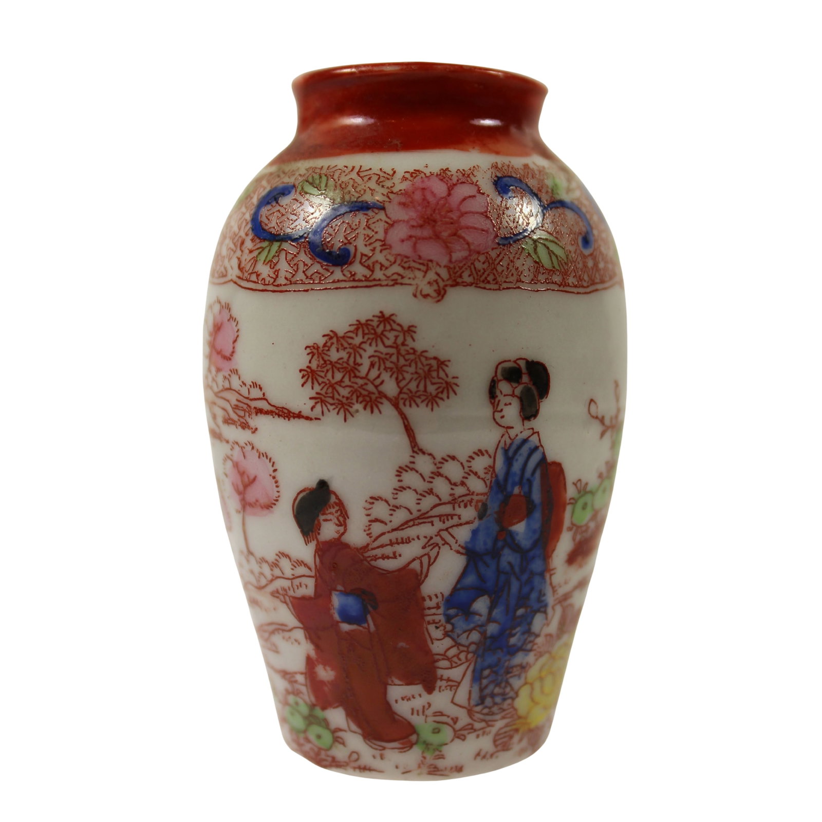 Miniature Chinese Hand-painted Vase (1 of 4)