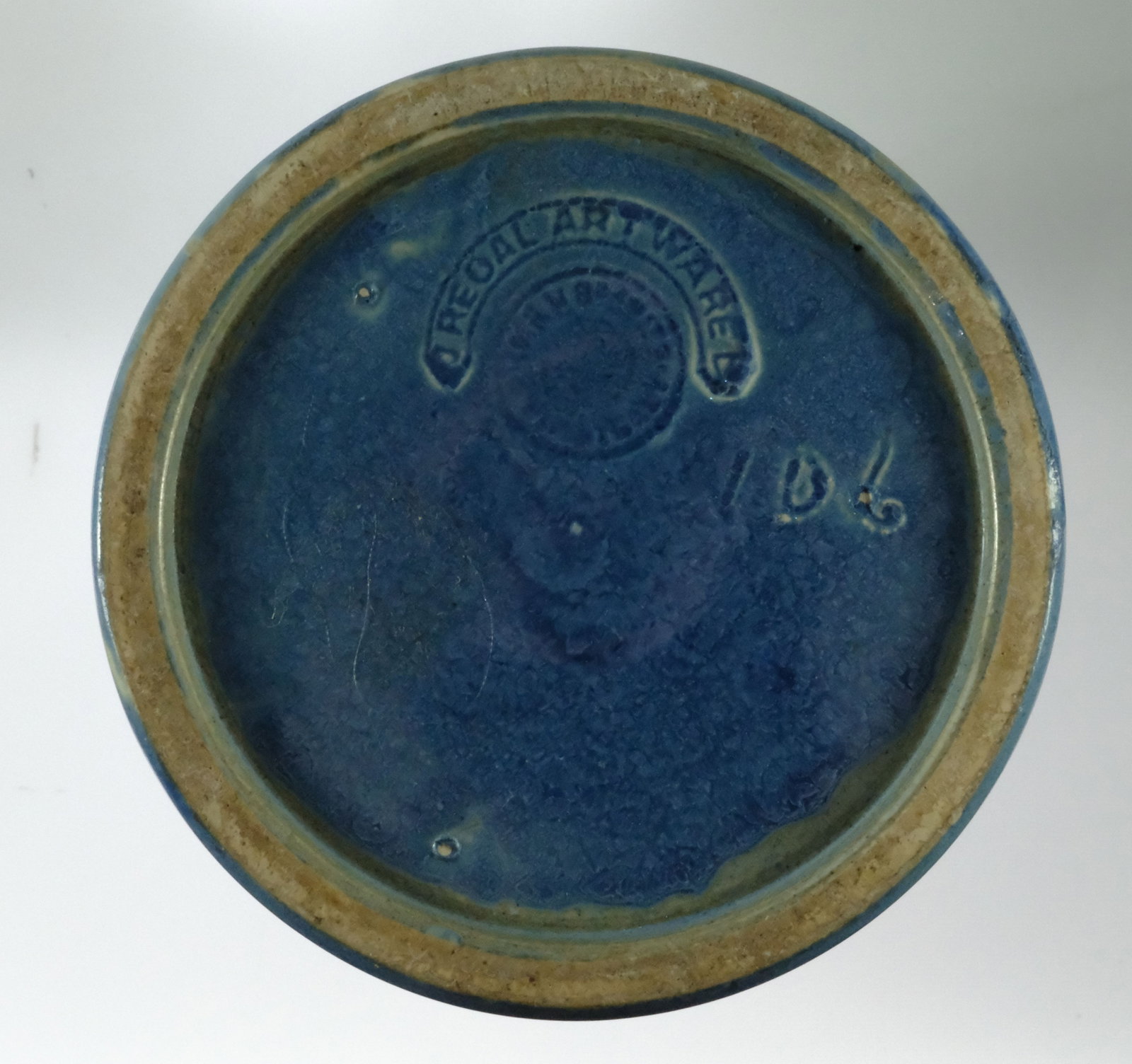 Marshman Pottery 'Regal Art War' Art Deco Blue Vase - 3