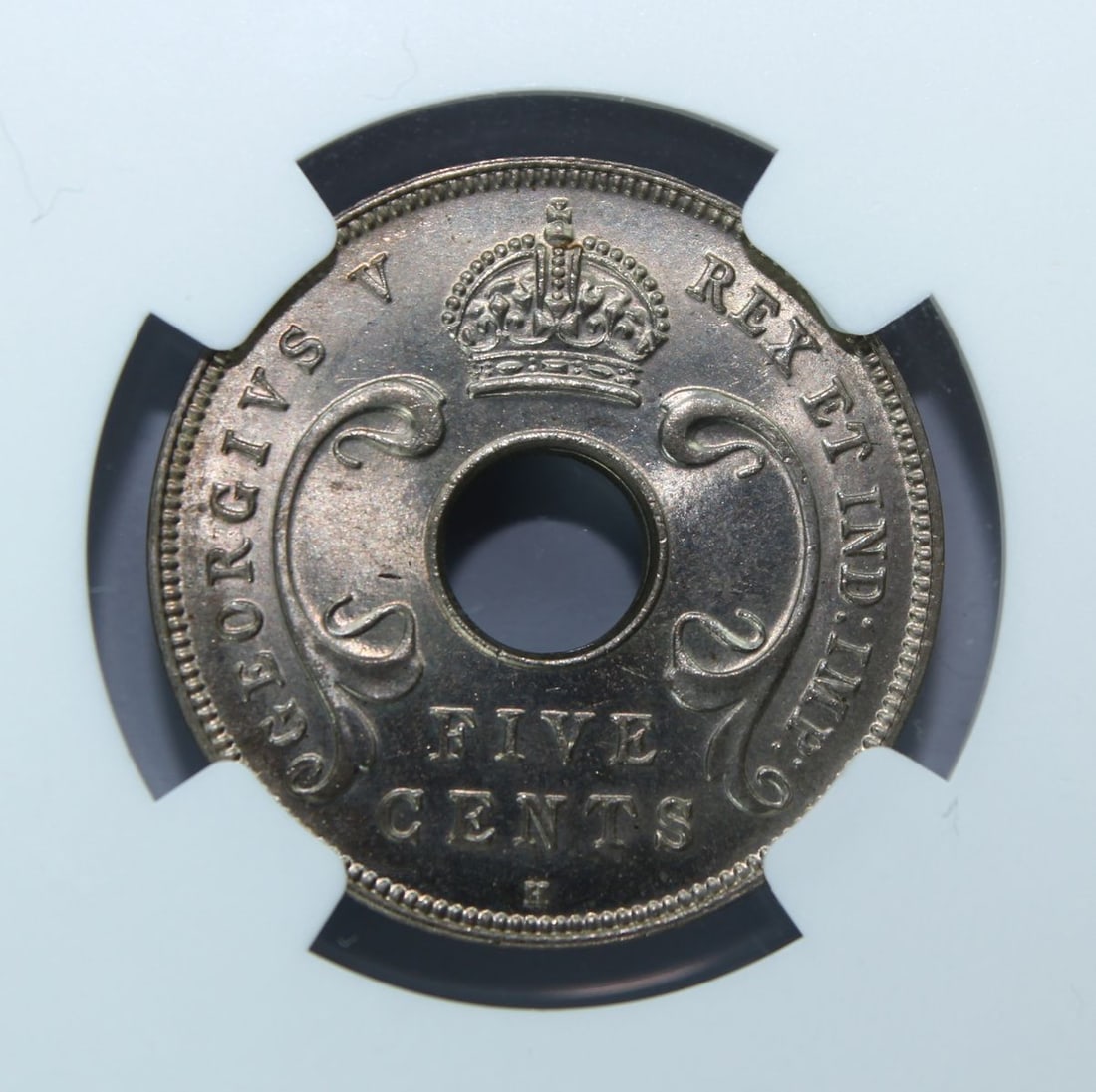 East Africa (British) 1913 H Five Cent NGC, MS65+ (Penultimate grade) - 3