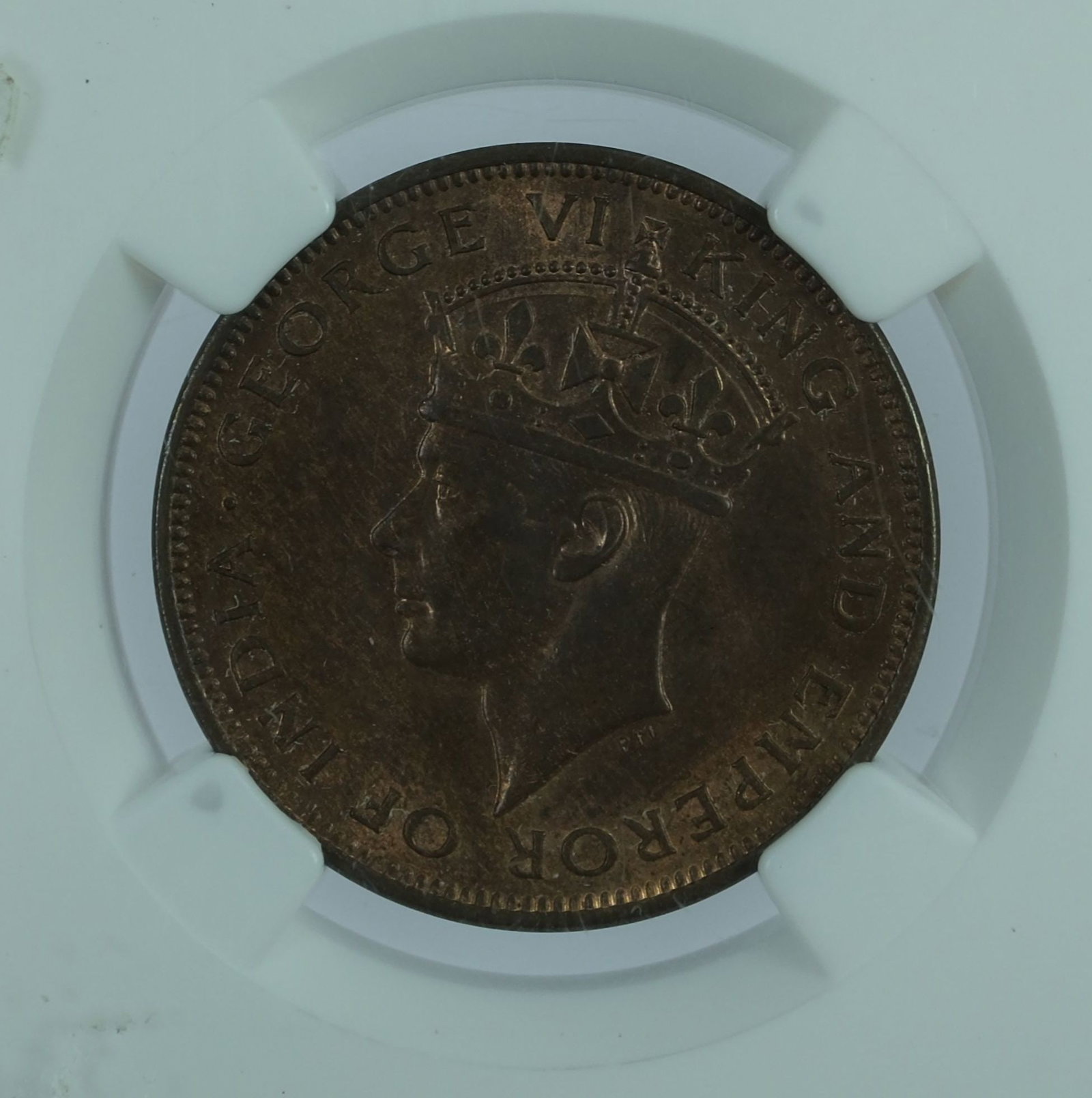 British Honduras 1939 Cent, NGC MS64RB - 3