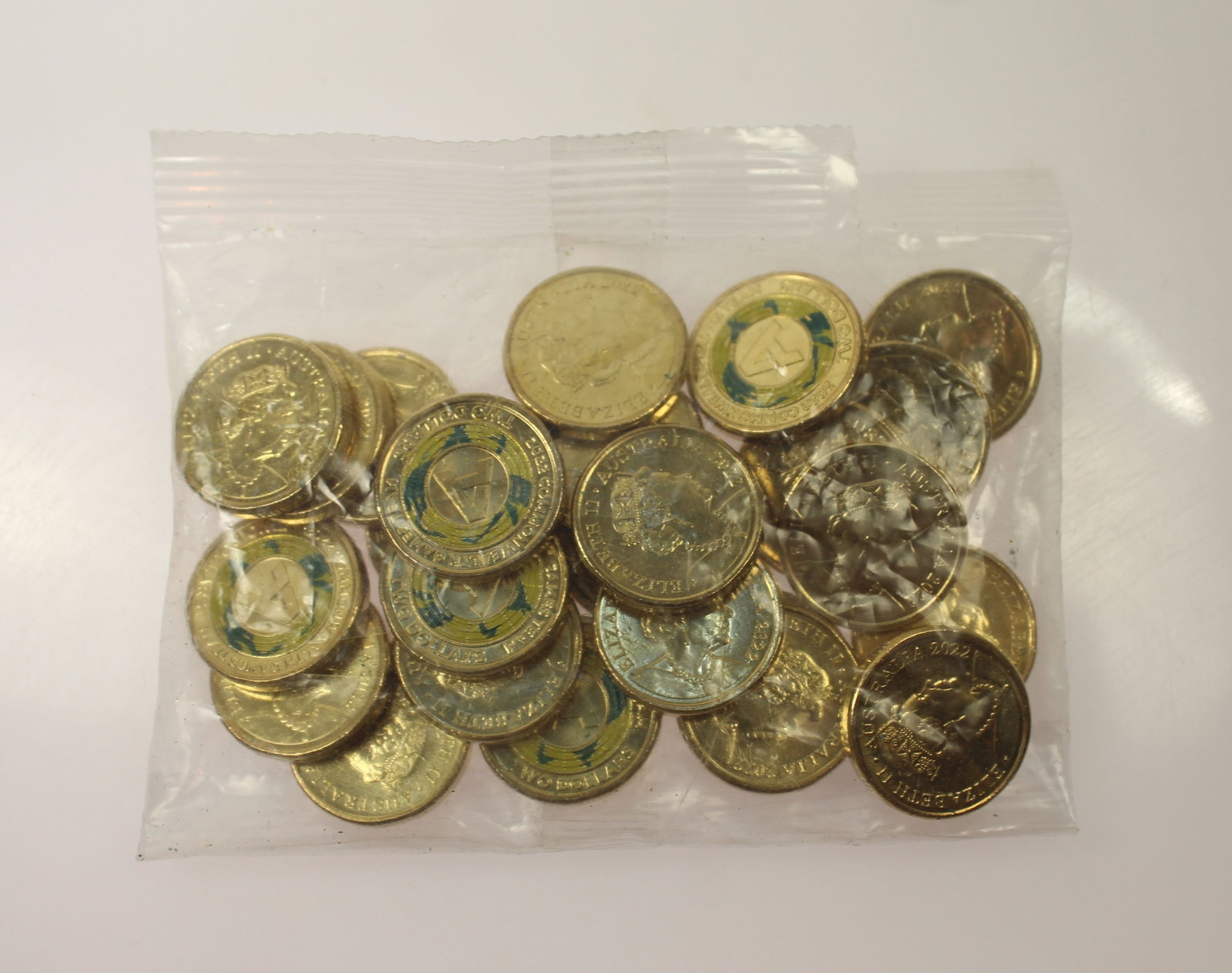 Australia 2022 'Commonwealth Games Team - Letter A' Coloured Al-Br $2, Uncirculated (25 coins) - 2