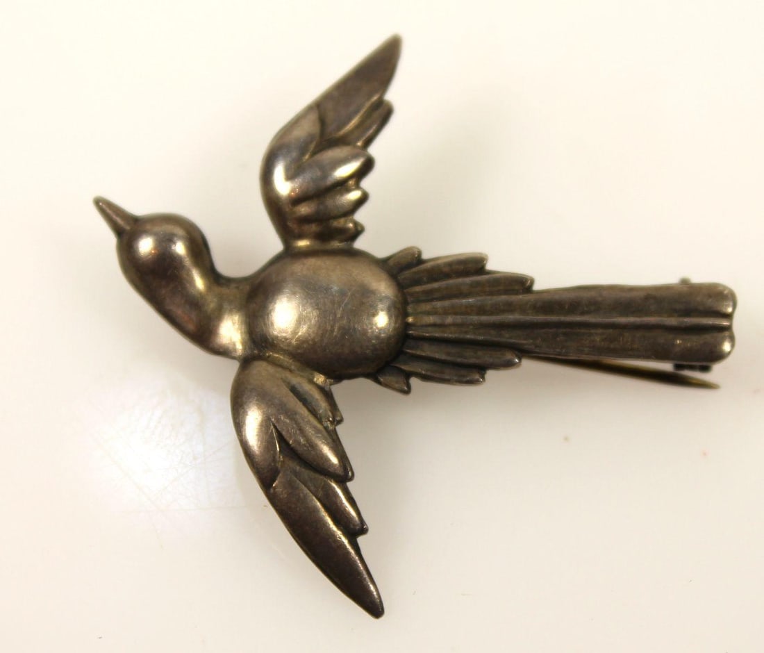 Sterling (925) Bracelet with Animal adornment & Dove Brooch (2 items) - 3