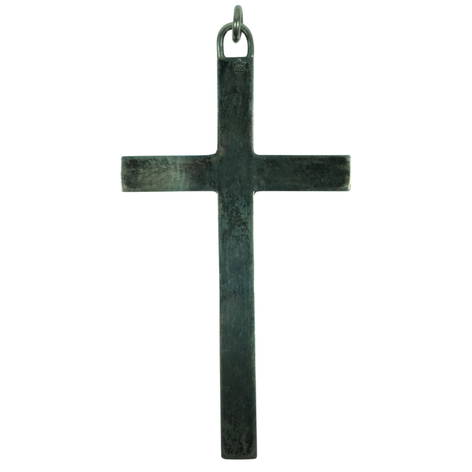 Large Cross in Sterling (925) Silver: . Size Weight 14.70gms. Hangs 8.5cms Medium Jewelry