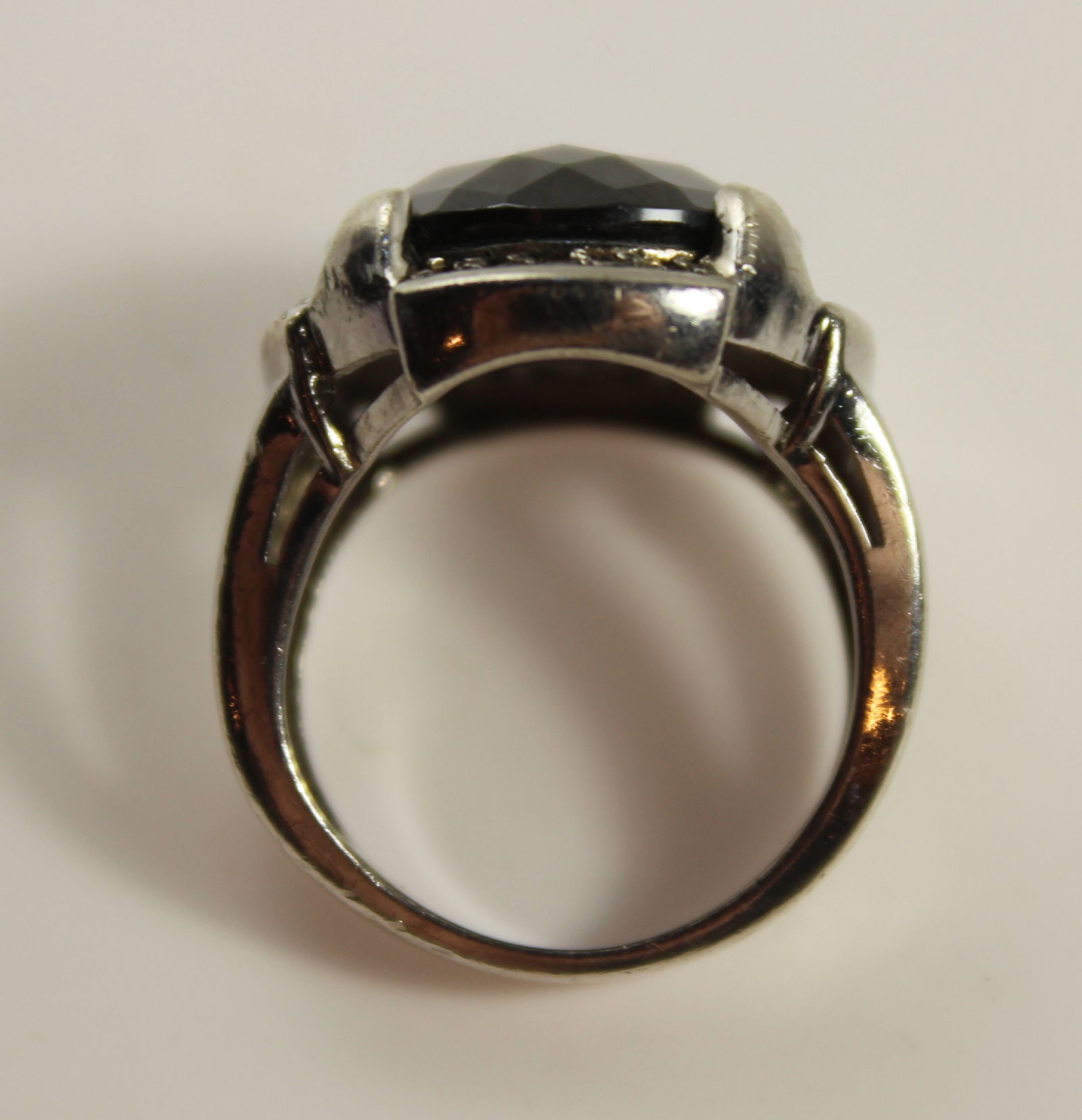 Obsidian Ring In Sterling (925) Silver - 2
