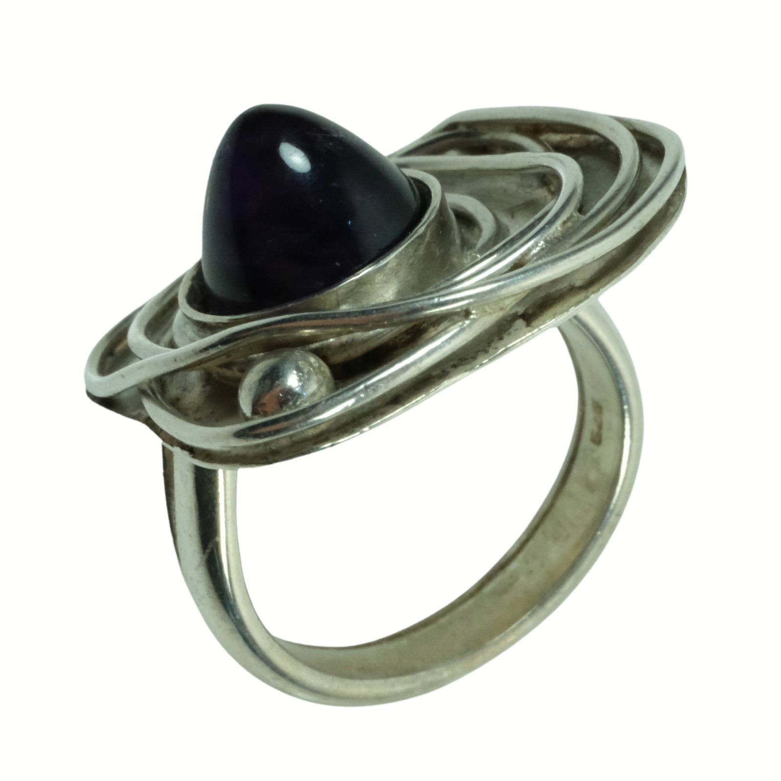 Amethyst Ring in Sterling (925) Silver: . Size Size P : Total weight 10.75gms Medium Jewelry