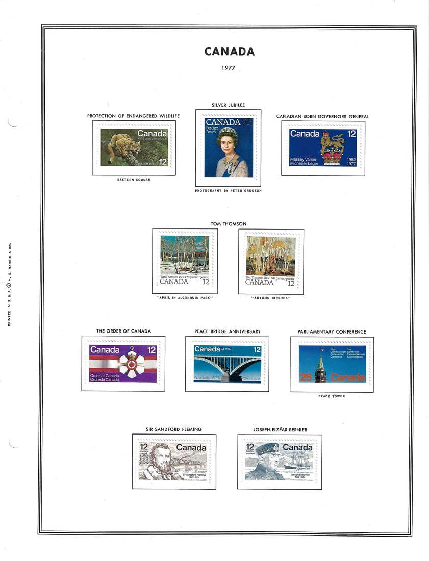 Canada 1977 - 1983 Comprehensive set of issues mostly in Mint condition (150+ stamps): Majority are MNH Medium Collectibles