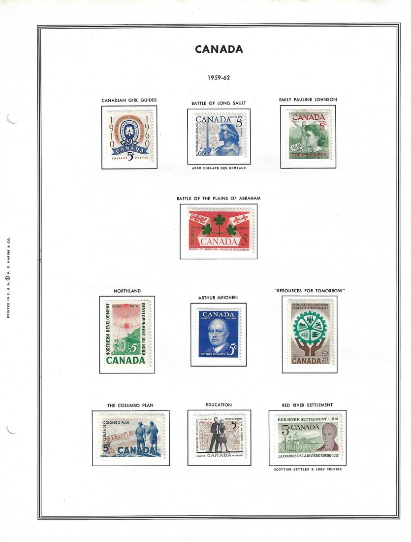 Canada 1960 - 1972 Comprehensive Set of issues mostly in Mint (180+ stamps): Majority are MNH Medium Collectibles
