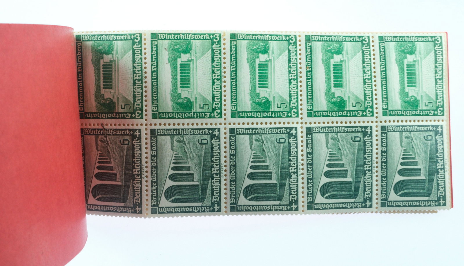 German Reichspost 1939/40 Winter Relief Stamp Booklet, MNH (19 Stamps): Intact as Issued Medium Collectibles