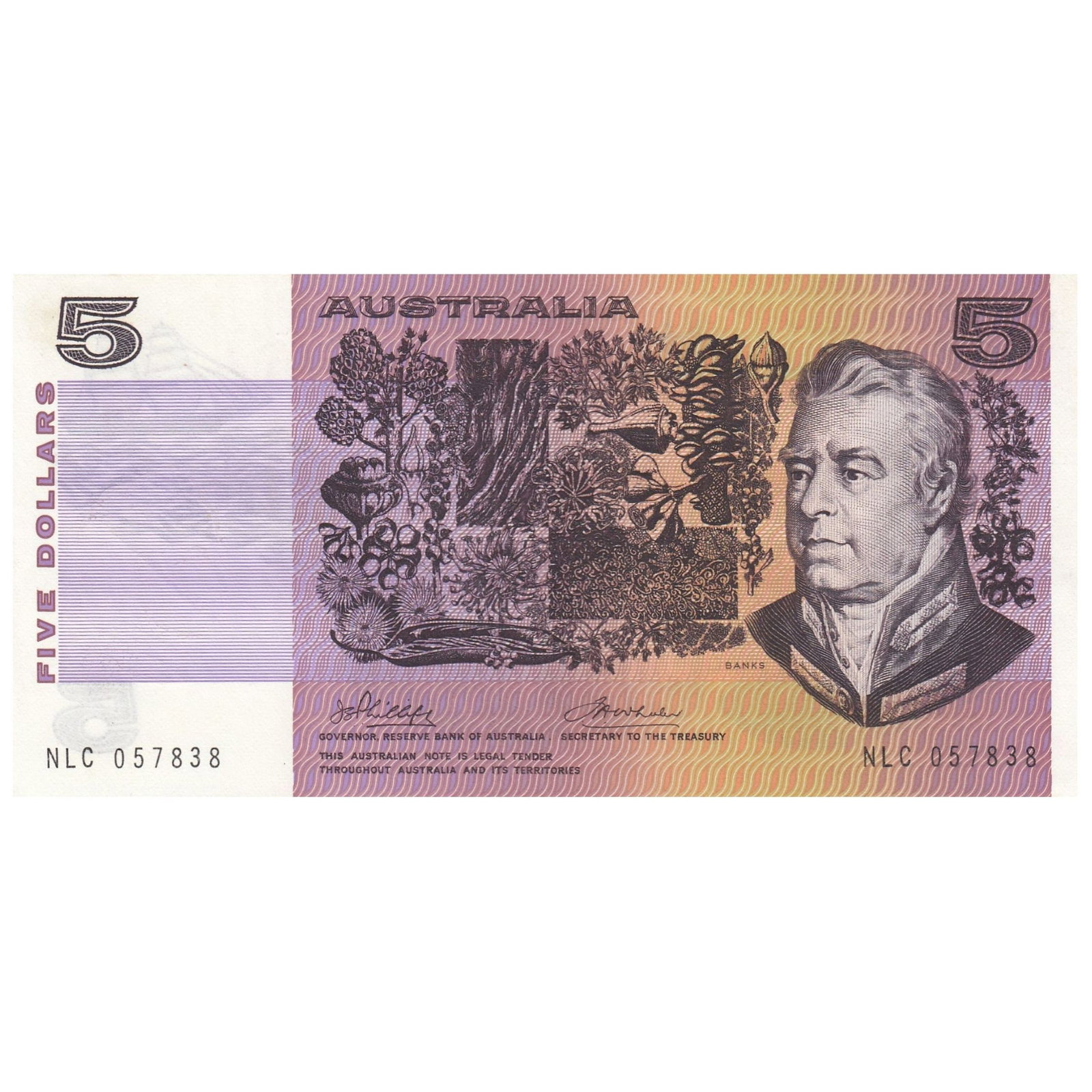 Australia 'Phillips - Wheeler' Australia $5 (1974), good Extremely Fine OPQ (1 of 2)