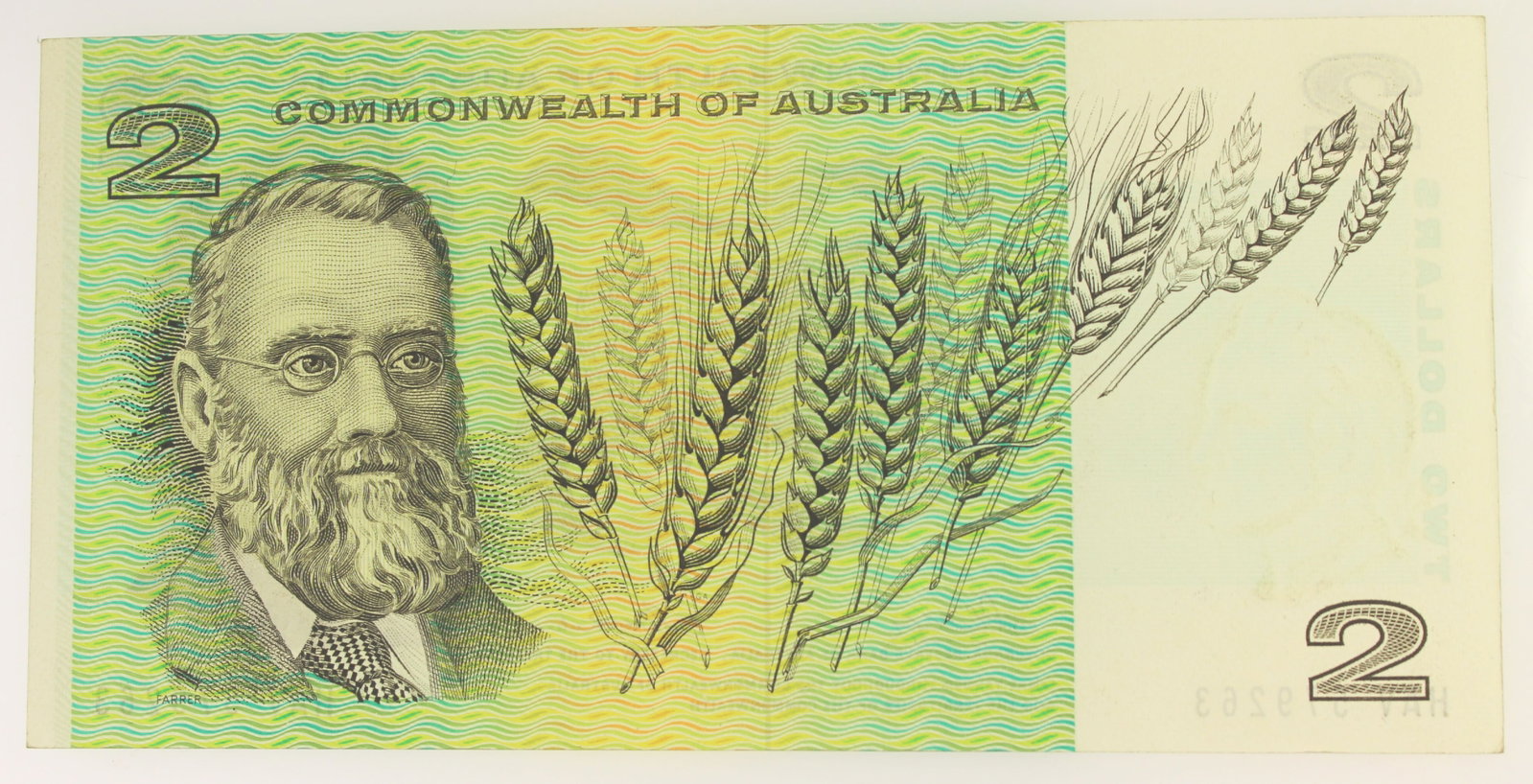 Australia 'Phillips - Wheeler' C of A $2 (1972), Uncirculated OPQ - 2