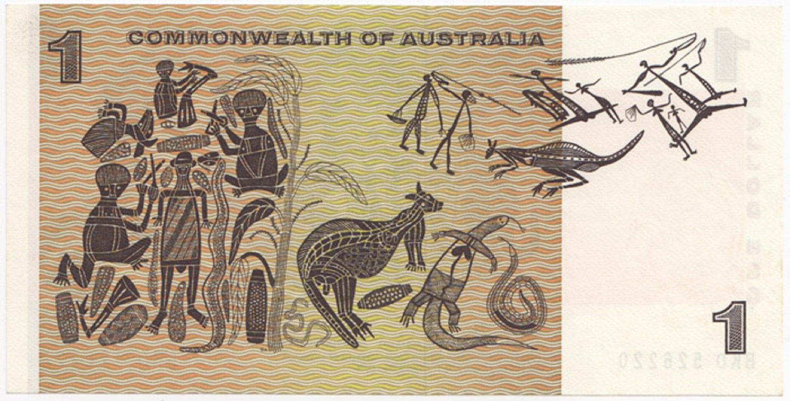 Australia 'Phillips - Wheeler' Commonwealth $1 (1972), Uncirculated OPQ - 2