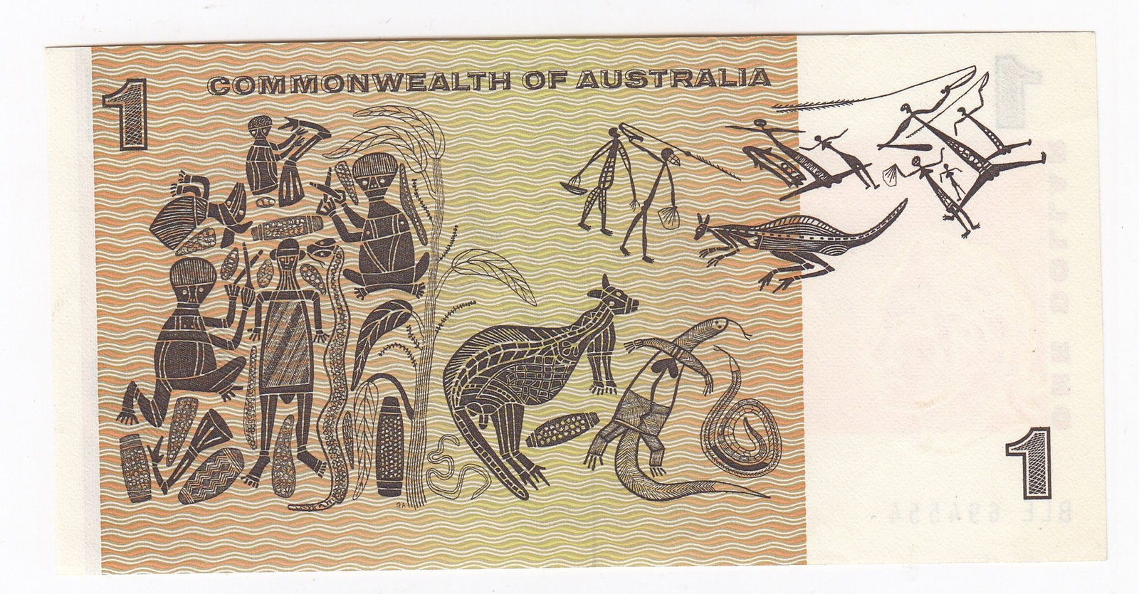 Australia 'Phillips - Wheeler' One Dollar (1972), Uncirculated OPQ - 2