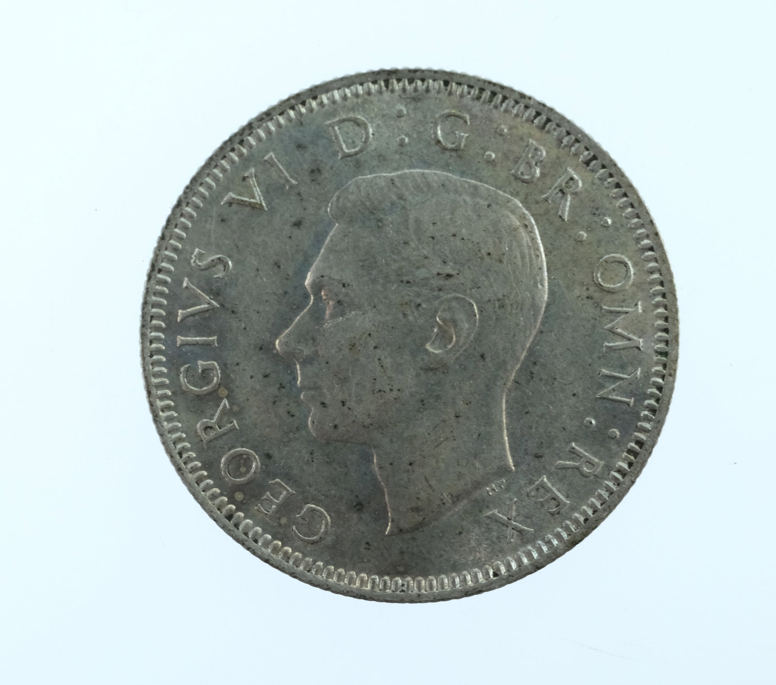 Great Britain 1944 Silver (500) Shilling, Choice Uncirculated - 2