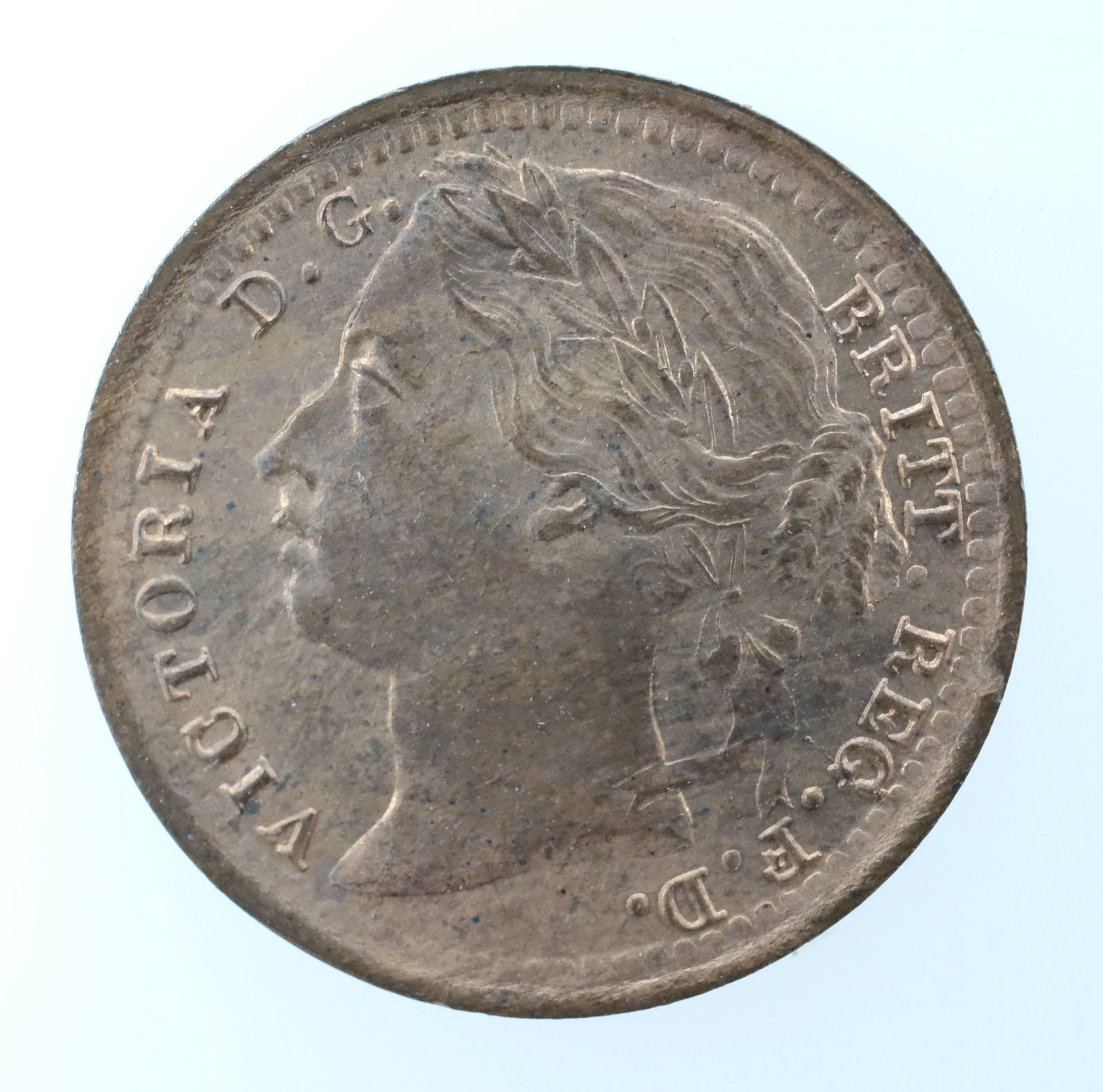Great Britain 1878 Third Farthing, Lustrous Uncirculated - 2
