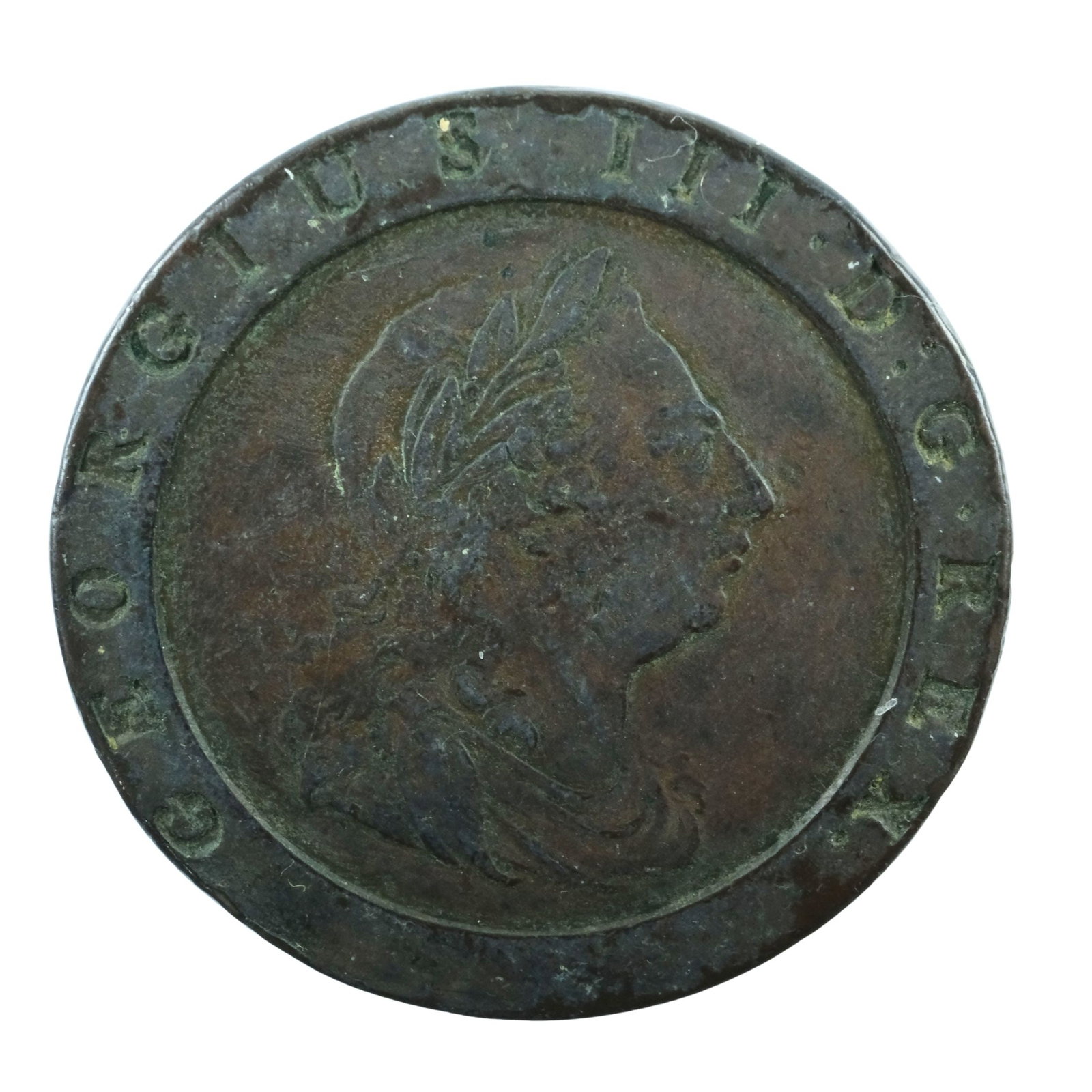 Great Britain 1797 Cartwheel Twopence, good Very Fine with good Rims: Australian Proclamation Coin of 1800 (Multiple) Medium Coins, Europe