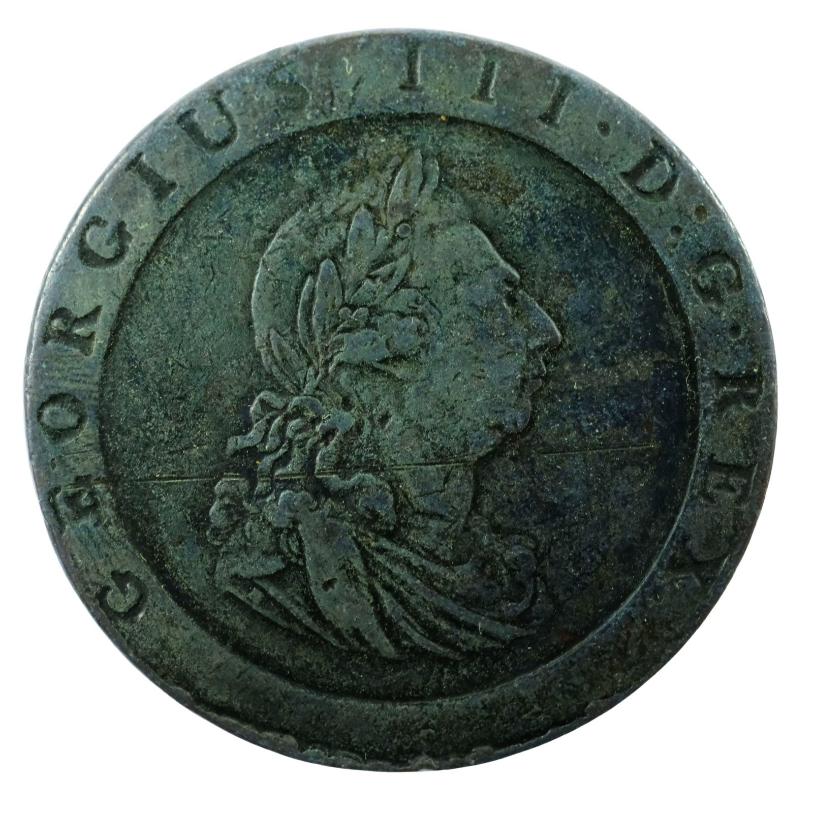 Great Britain 1797 Cartwheel Penny, good Very Fine with good Rims: Australian Proclamation Coin of 1800 Medium Coins, Europe