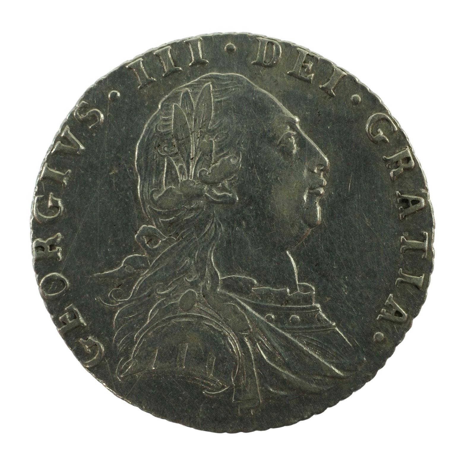 Great Britain 1787 Sixpence, about Extremely fine: With Semee of Hearts Medium Coins, Europe