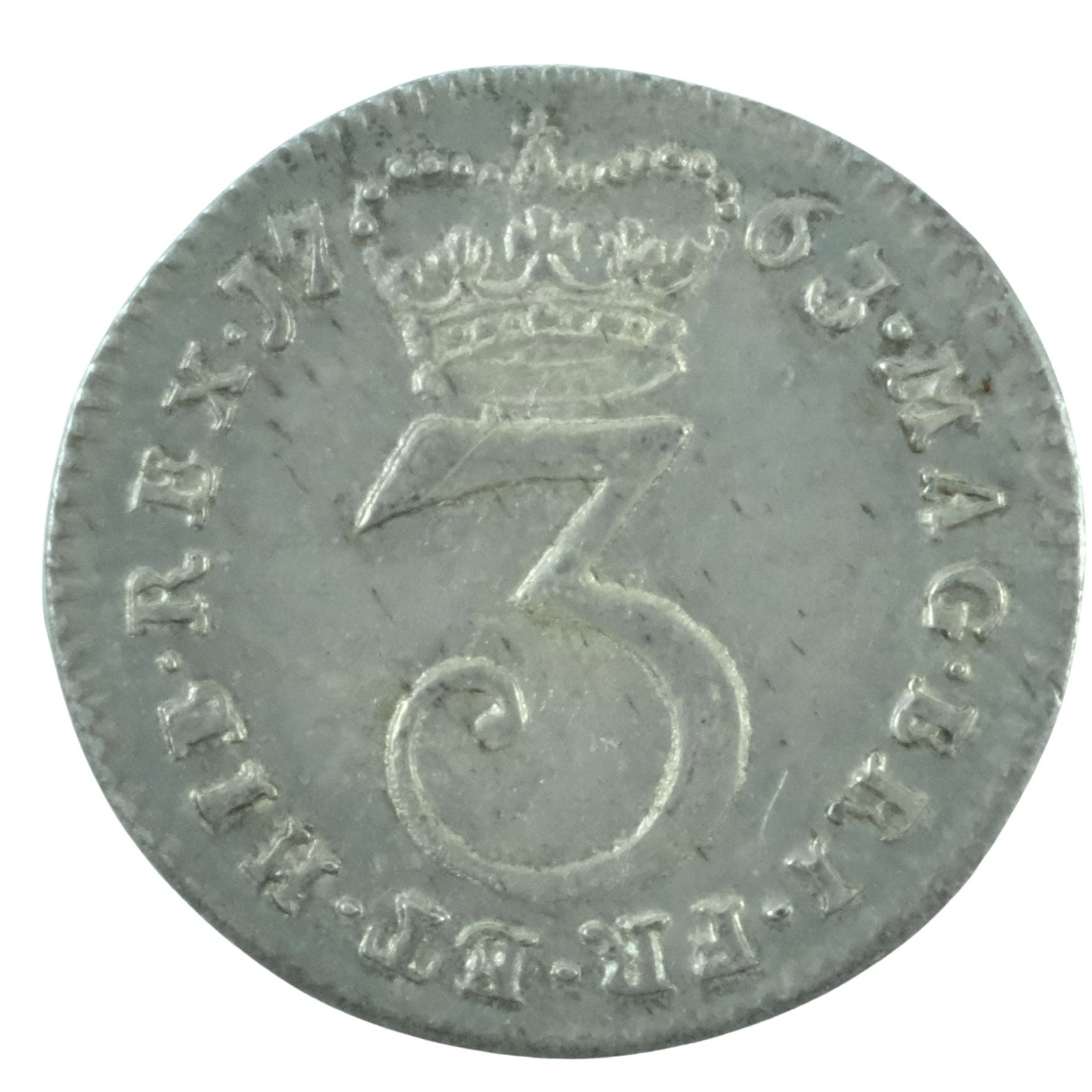 Great Britain 1763 Threepence, about Uncirculated (1 of 2)