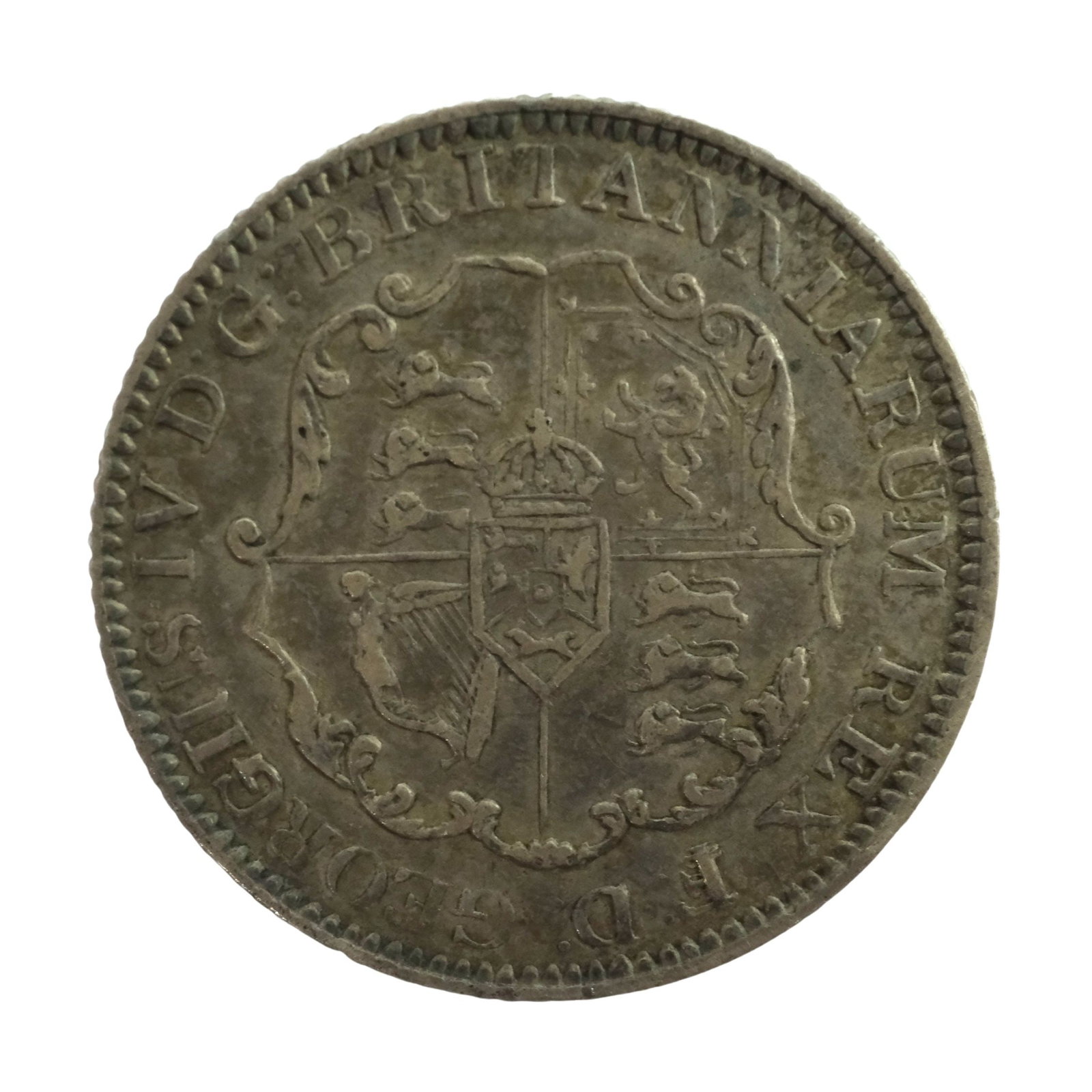 British West Indies 1822 1/8 Dollar, Extremely Fine (1 of 2)