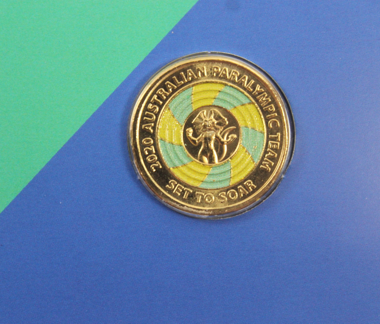 Australia 2020 'Tokyo Paralympics - Set the Goal' Coloured Al-Br $2, Uncirculated (10 coins) - 2