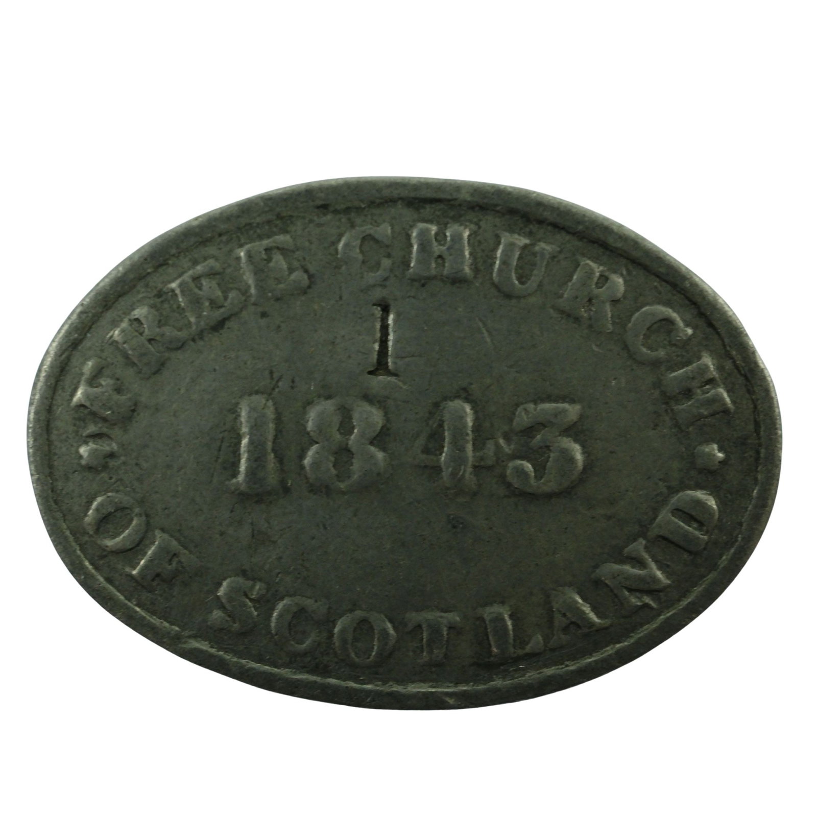 Scotland, Free Church of, 1843 Communion Toke, good Fine (1 of 2)