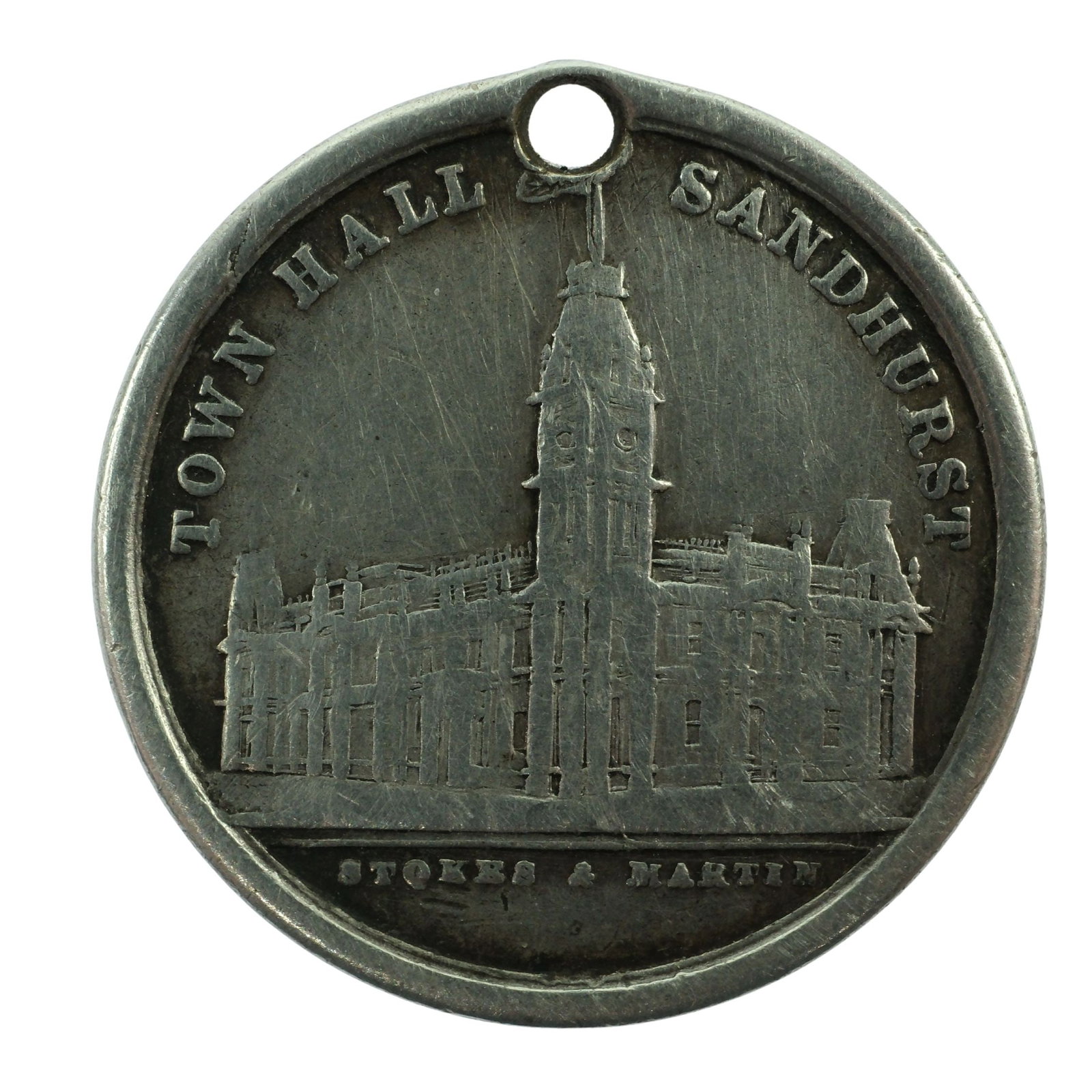Australia 1886 Bendigo 'Juvenile & Industrial Exhibition' Silver Medalet, Fine: Carlisle# 1886/7. Rare Size Diameter 22mm Medium Collectables