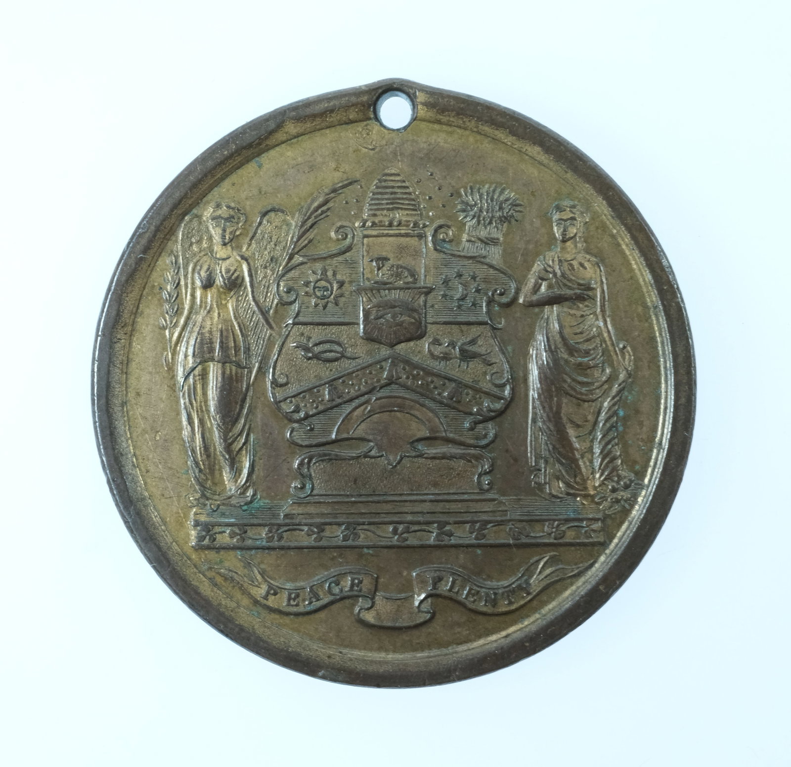 Australia 1885 'Rechabite Jubilee' Gilt Bronze Medalet, about Uncirculated - 2