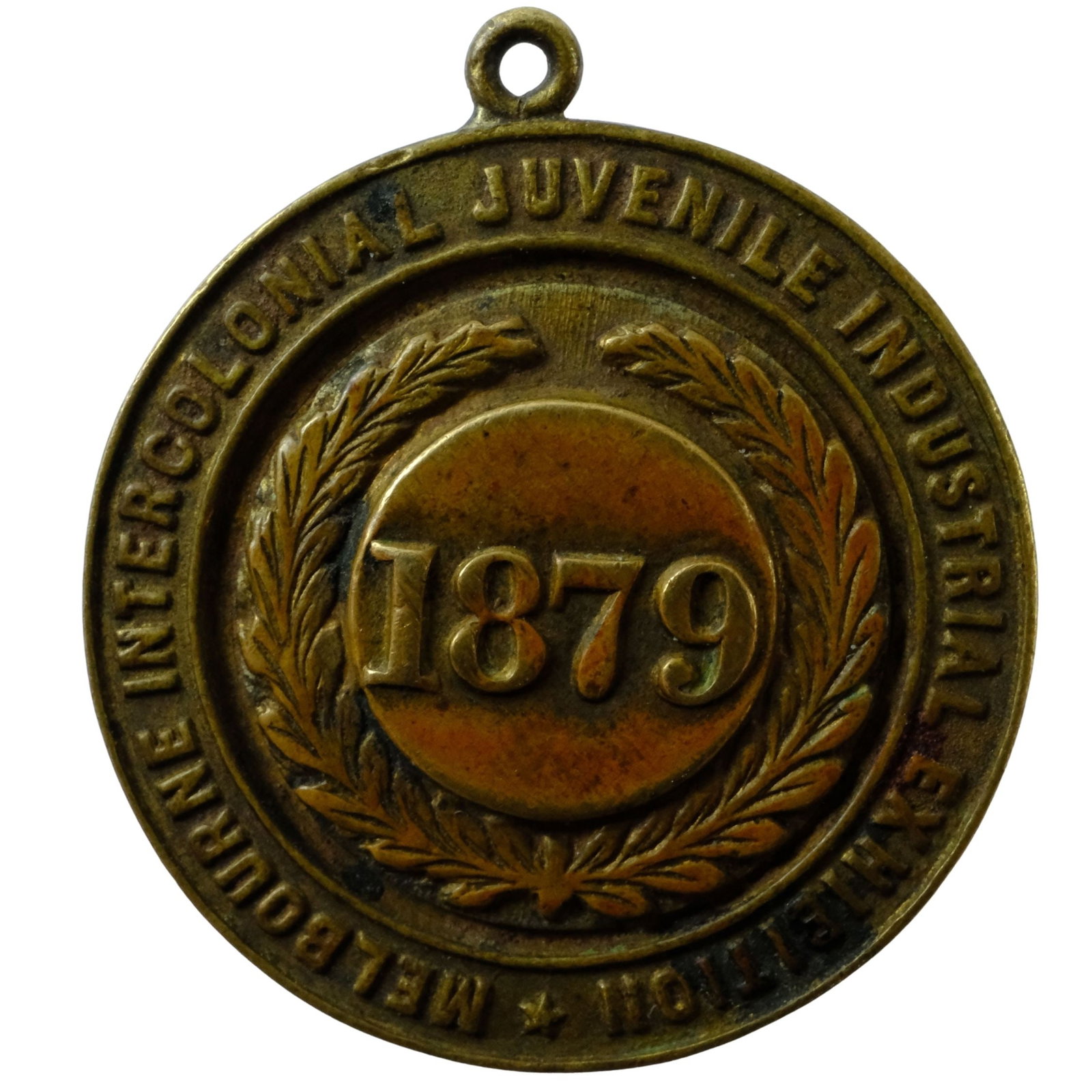 Australia 1879 'Melbourne Intercolonial Juvenile Industrial Exhibition' Bronze Medalet, good VF (1 of 2)