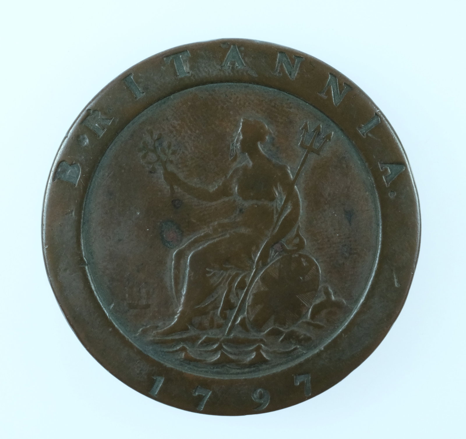 Great Britain 1797 Cartwheel Twopence made into a Container - 2