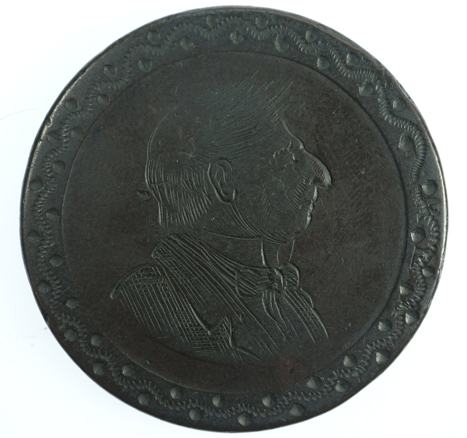 Great Britain 1797 Cartwheel Penny with Contemporary Engravings - 2