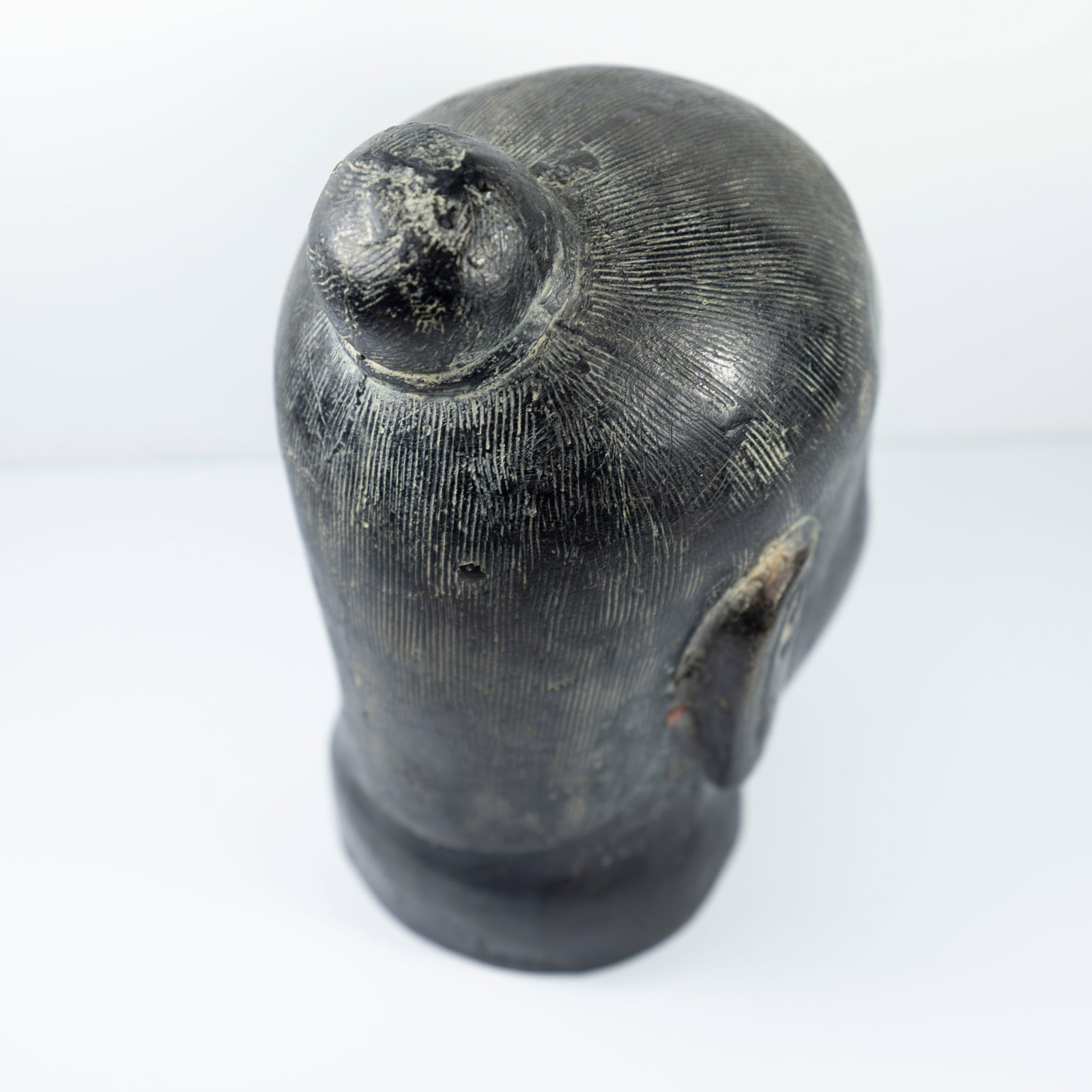 Asian Art Bronze Head - 2