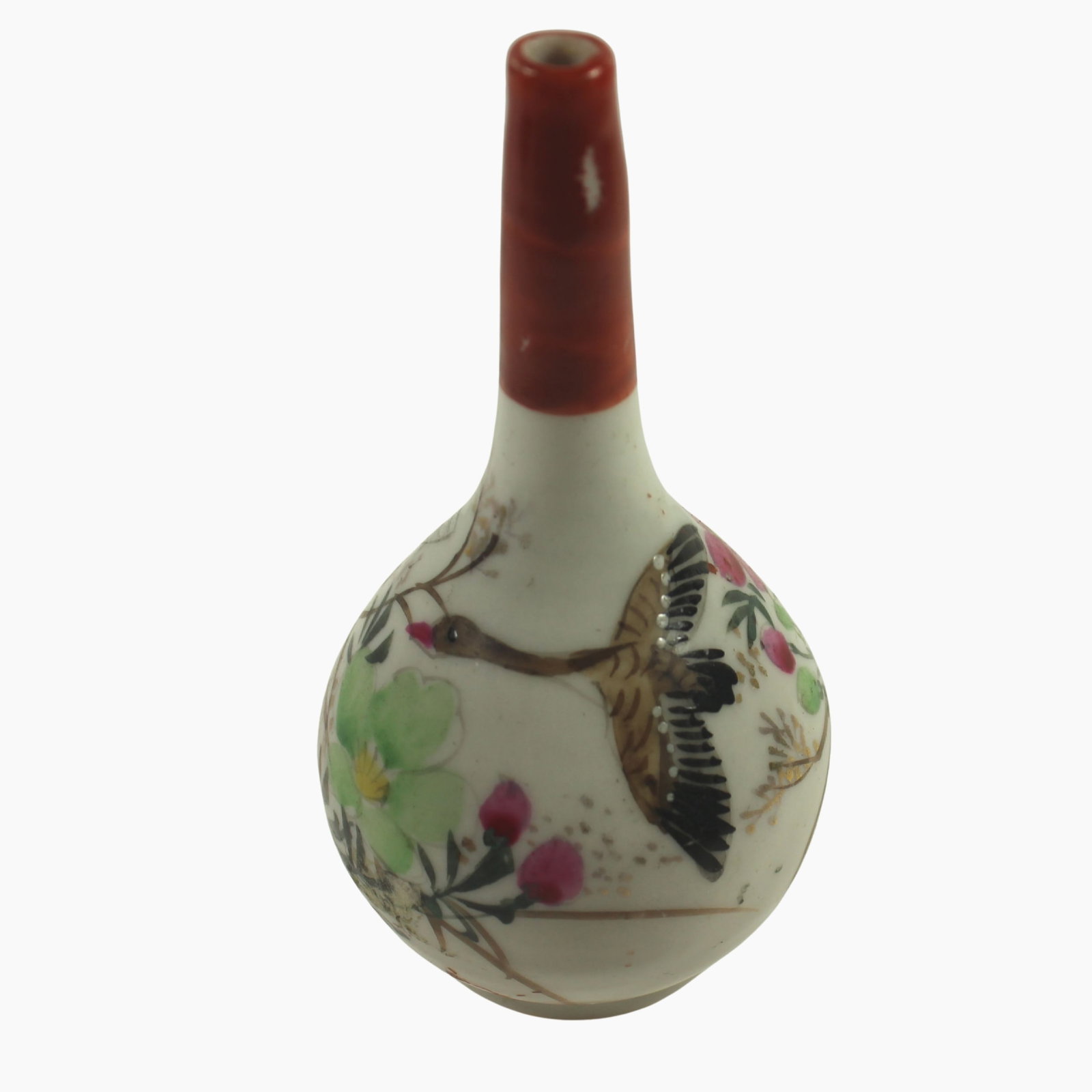 Antique Japanese Hand-painted Miniature Vase (1 of 3)
